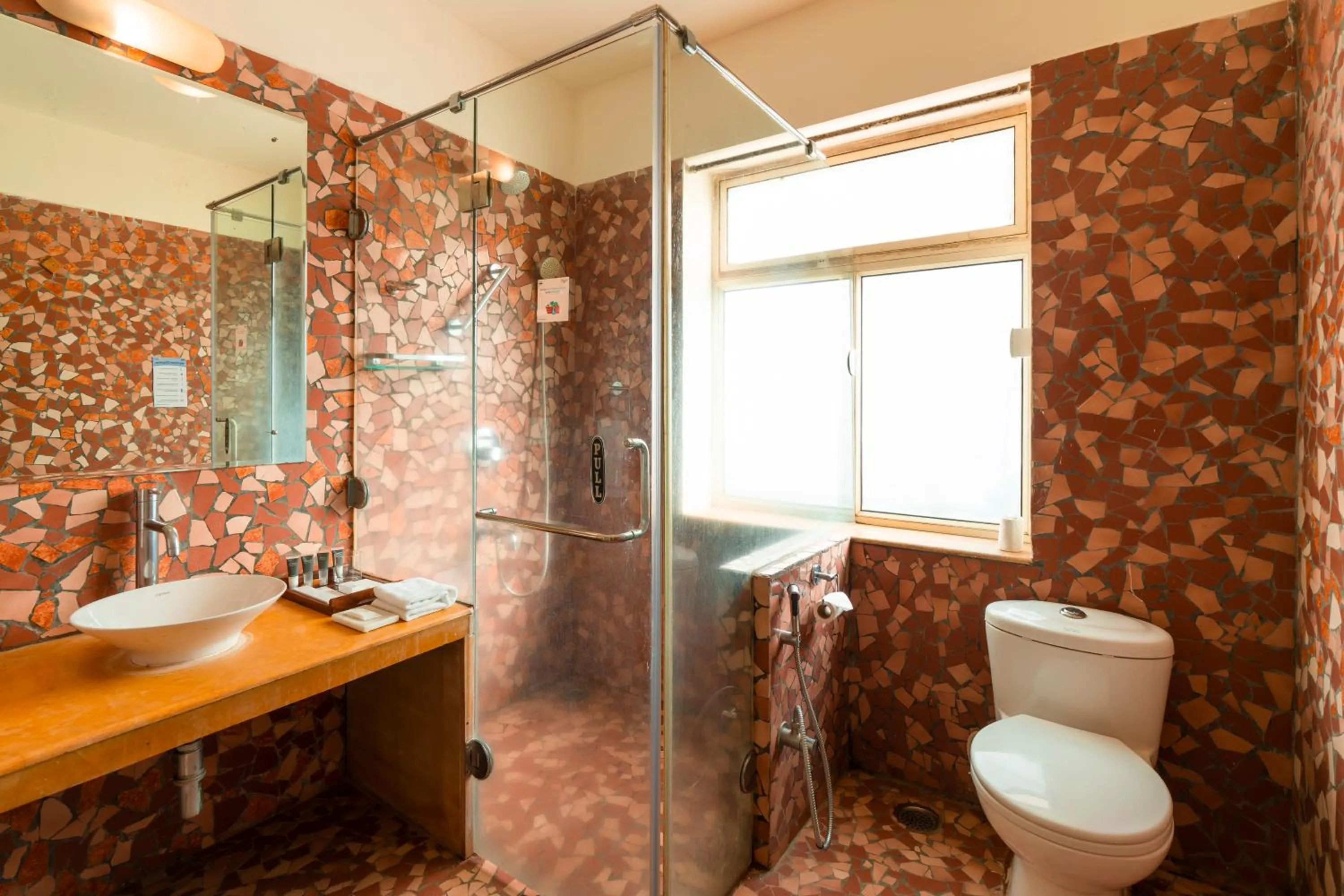 Shower in Moustache Goa Luxuria