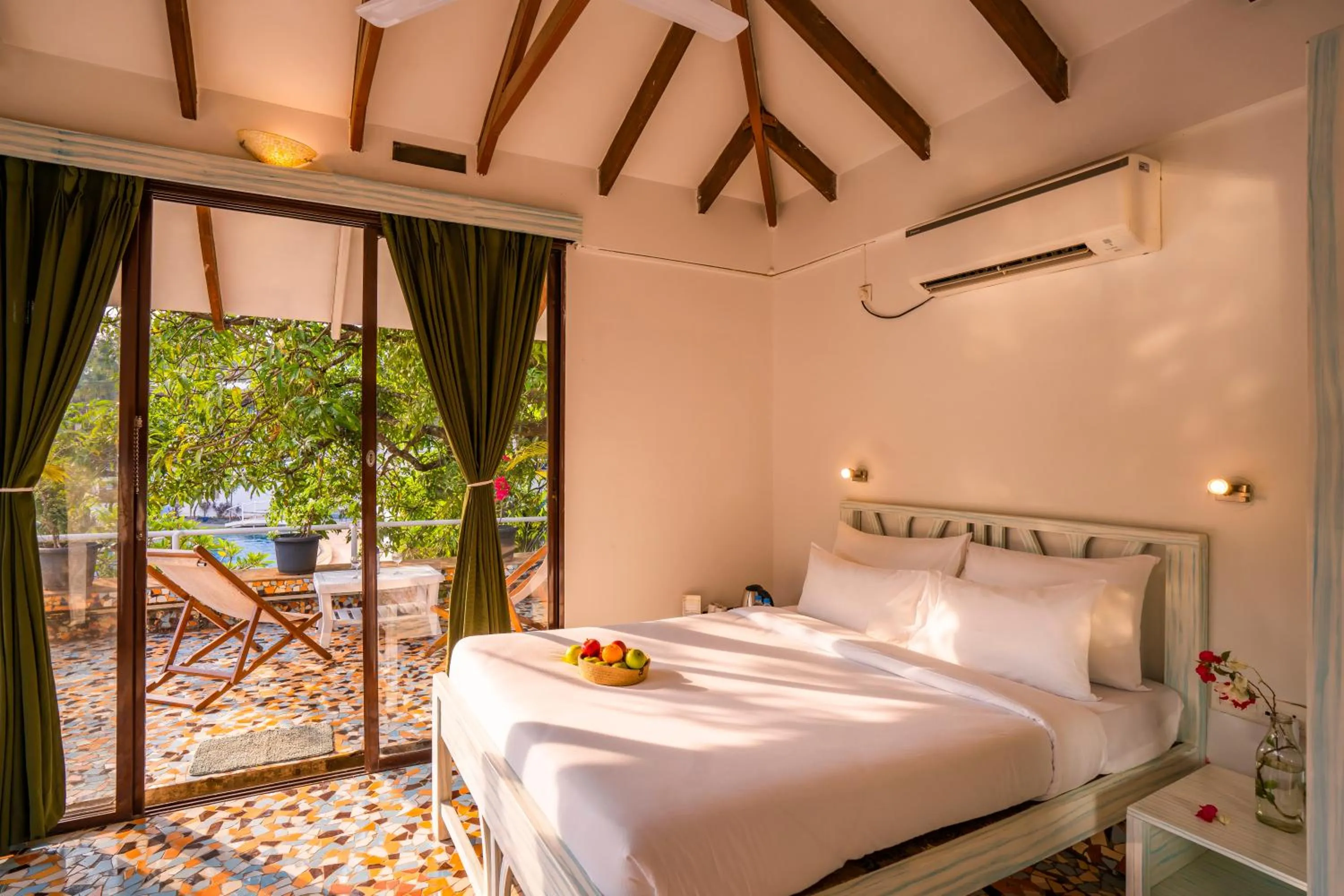 View (from property/room), Bed in Moustache Goa Luxuria