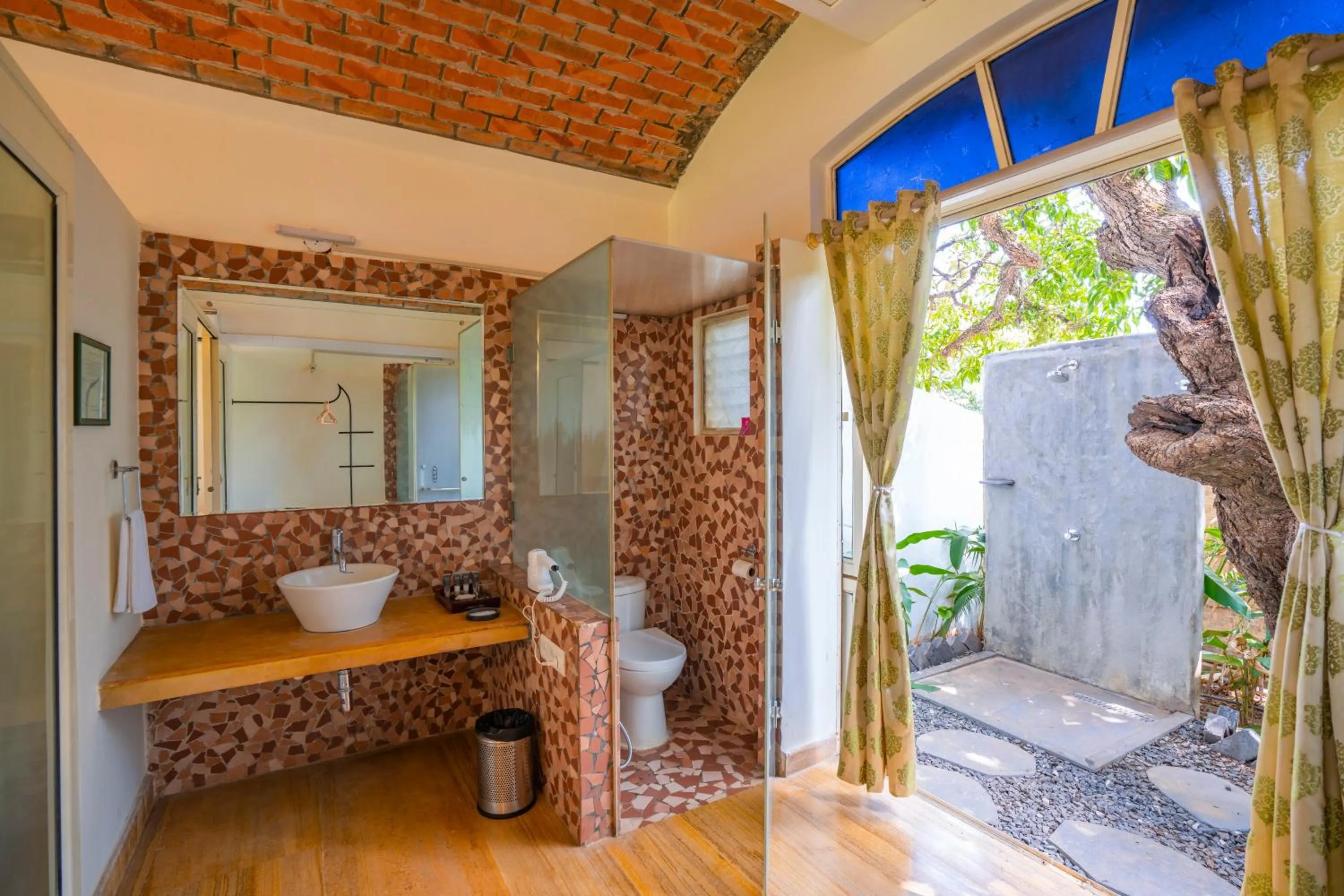 Shower in Moustache Goa Luxuria