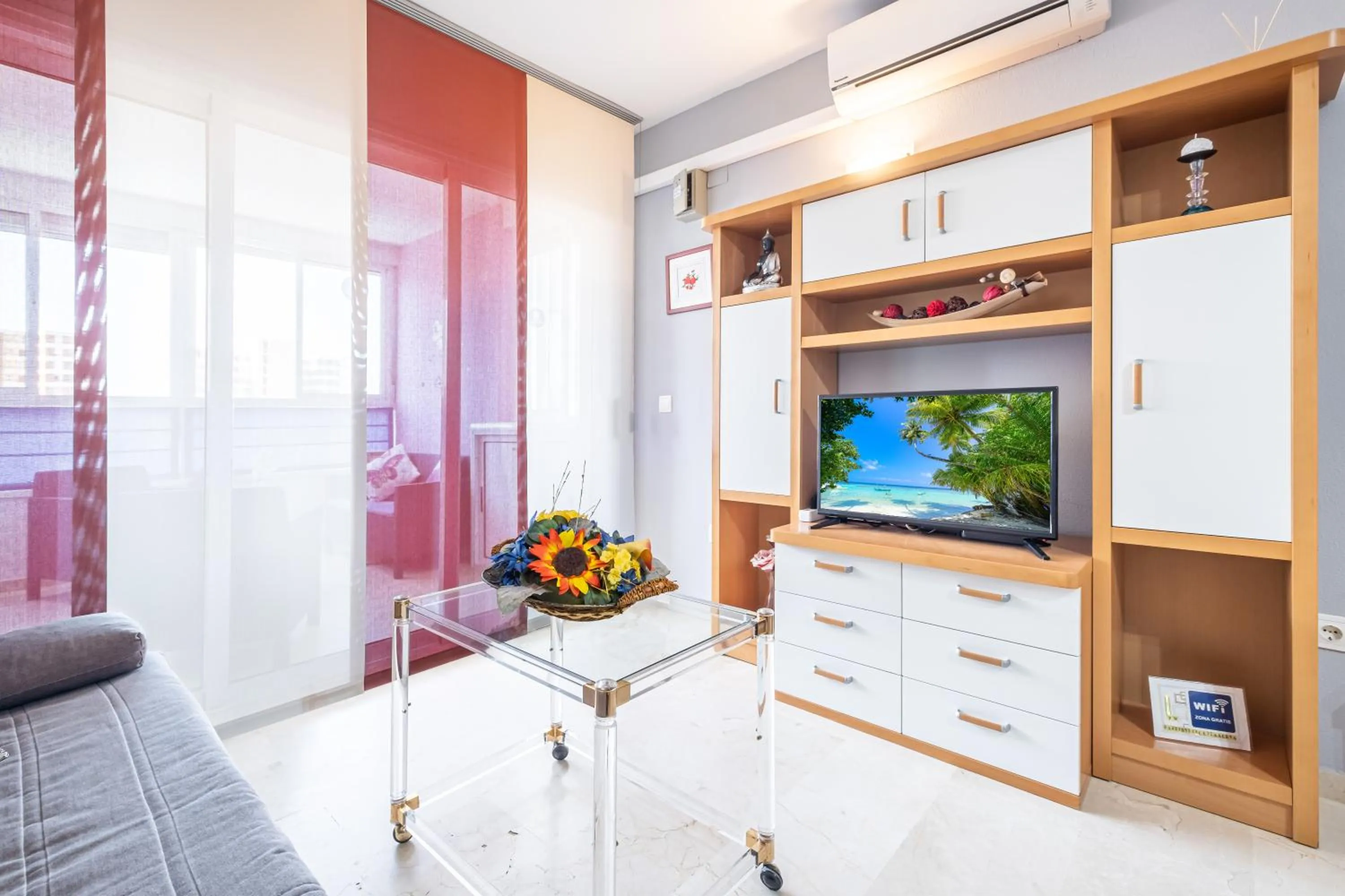 TV and multimedia in Gemelos 22 Resort Apartment 2-15-B Levante Beach