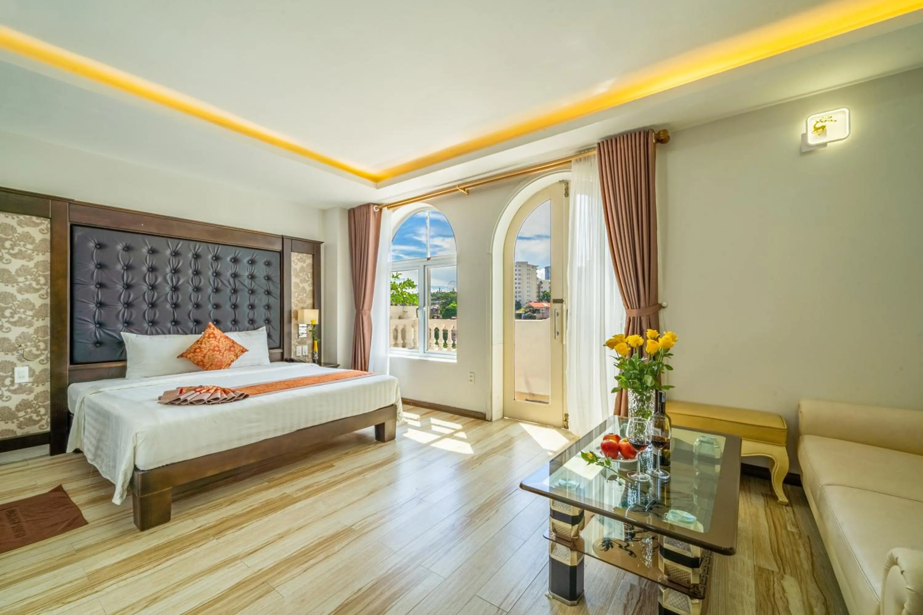 Bed in Ha Long Park Hotel