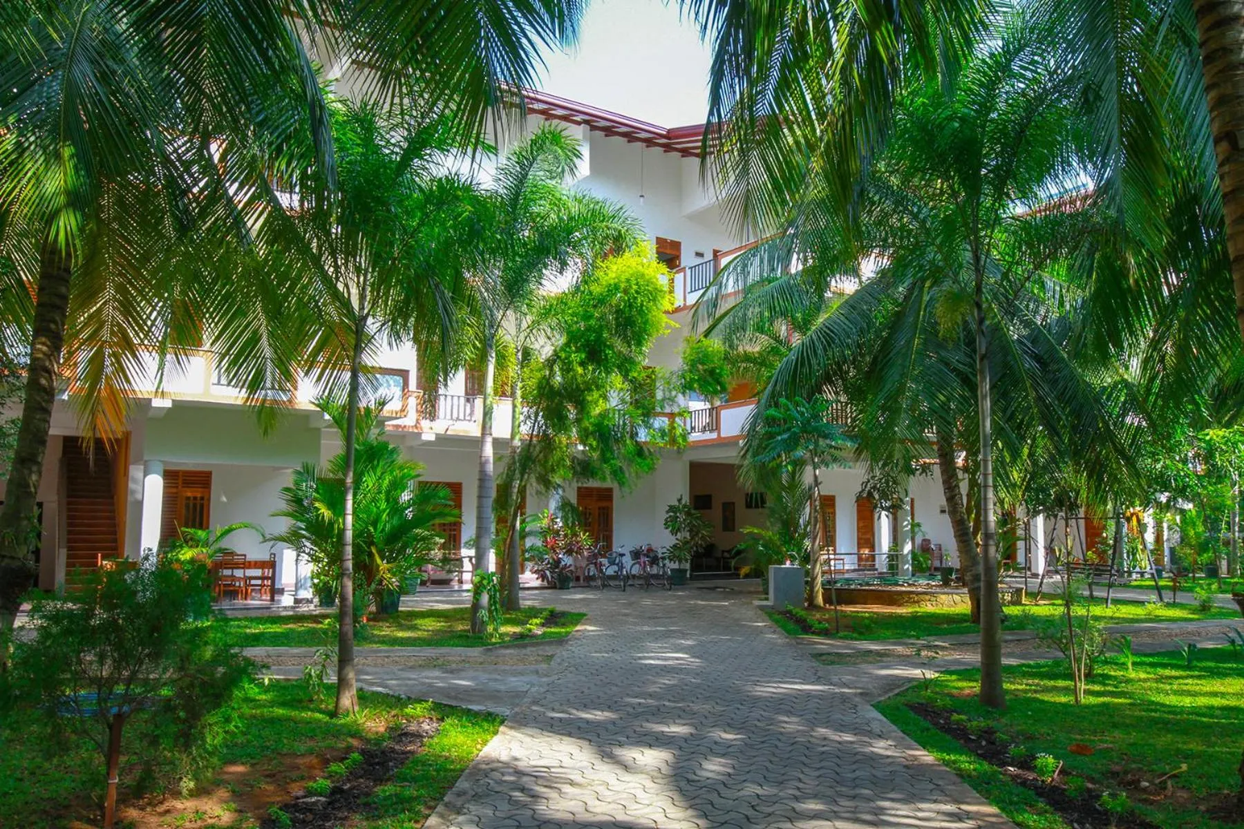 Quiet street view in Hotel Nilketha Yala Tissamaharama