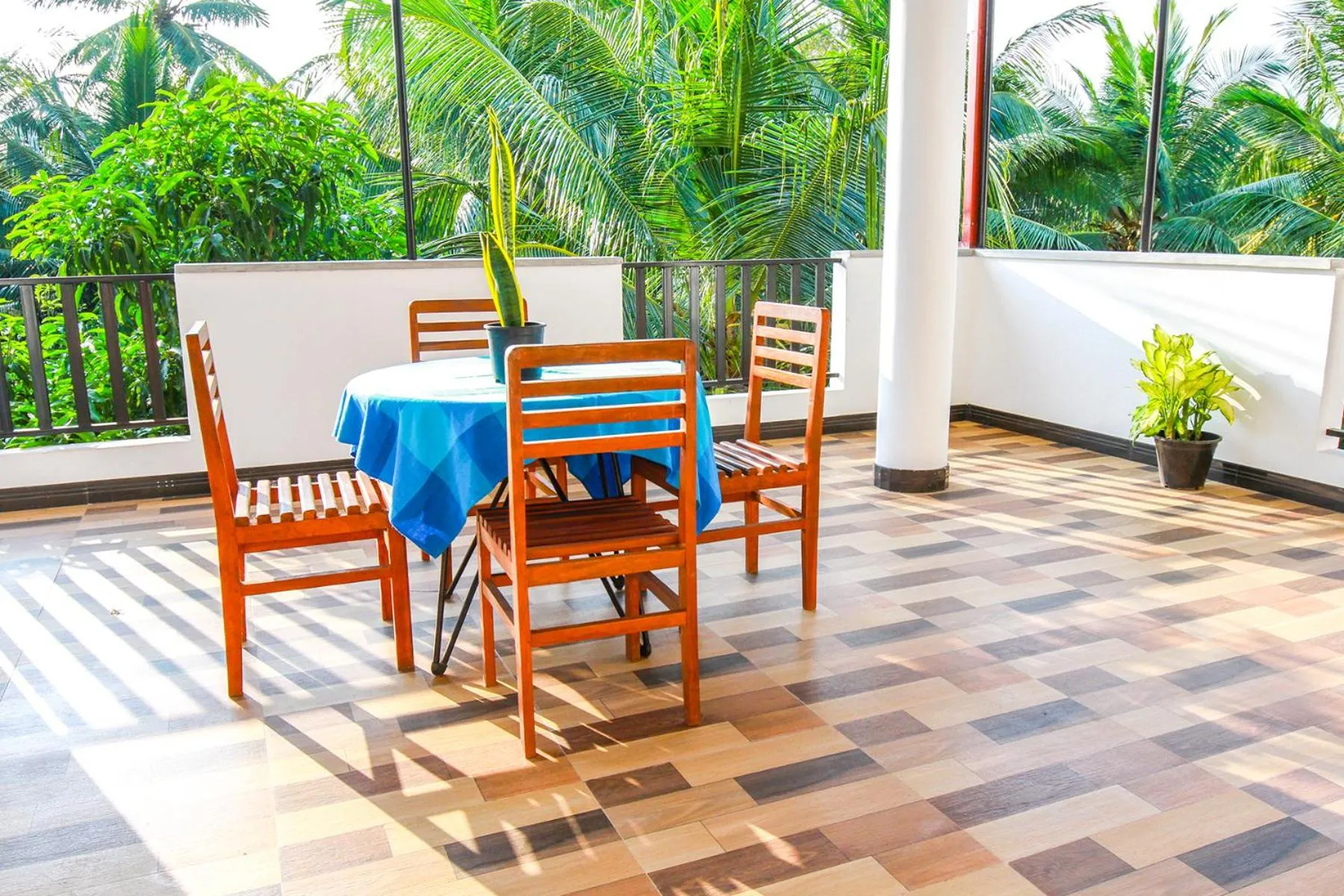 Patio in Hotel Nilketha Yala Tissamaharama