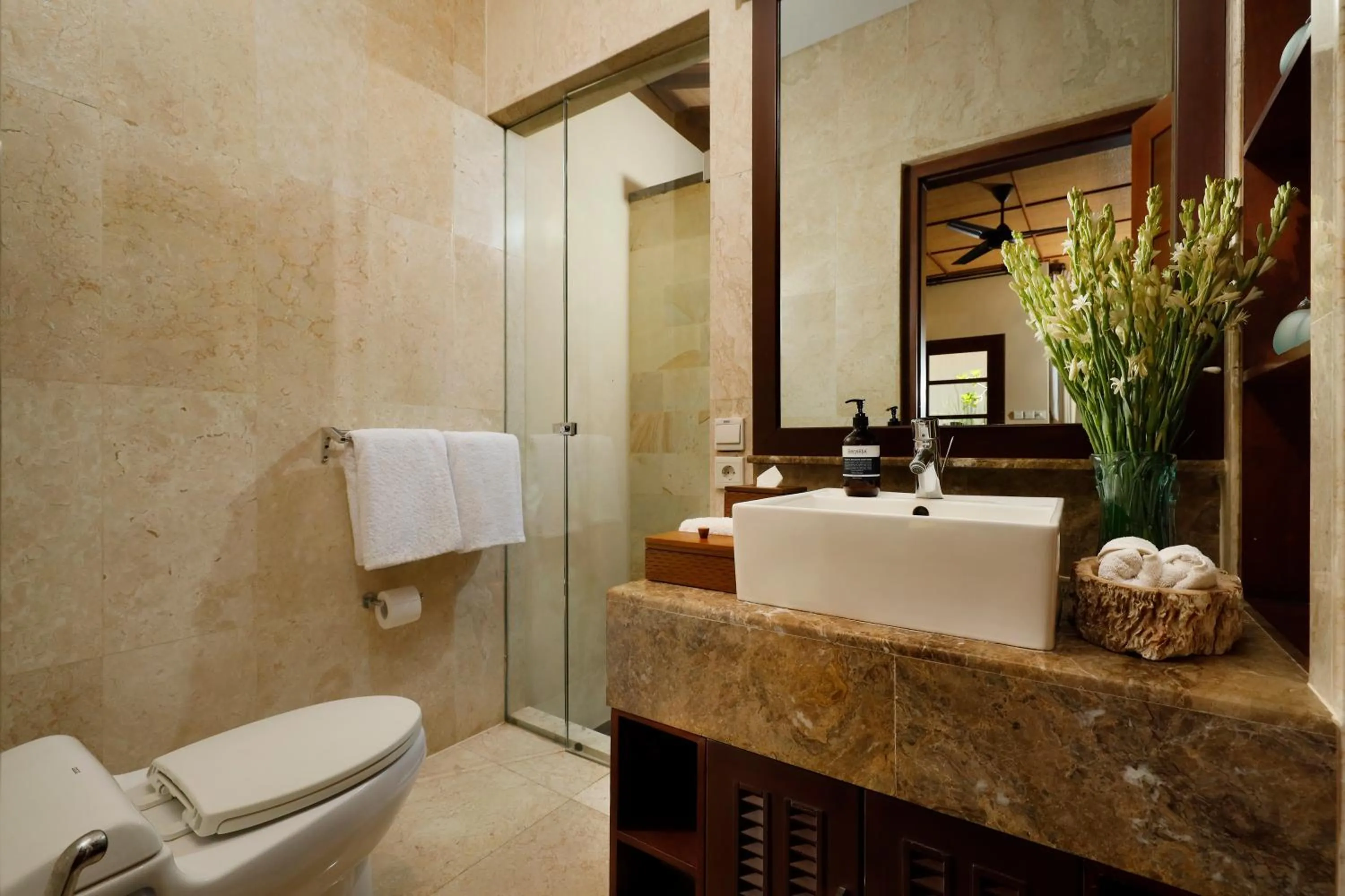 Bathroom in Nagasutra Villa by Nakula