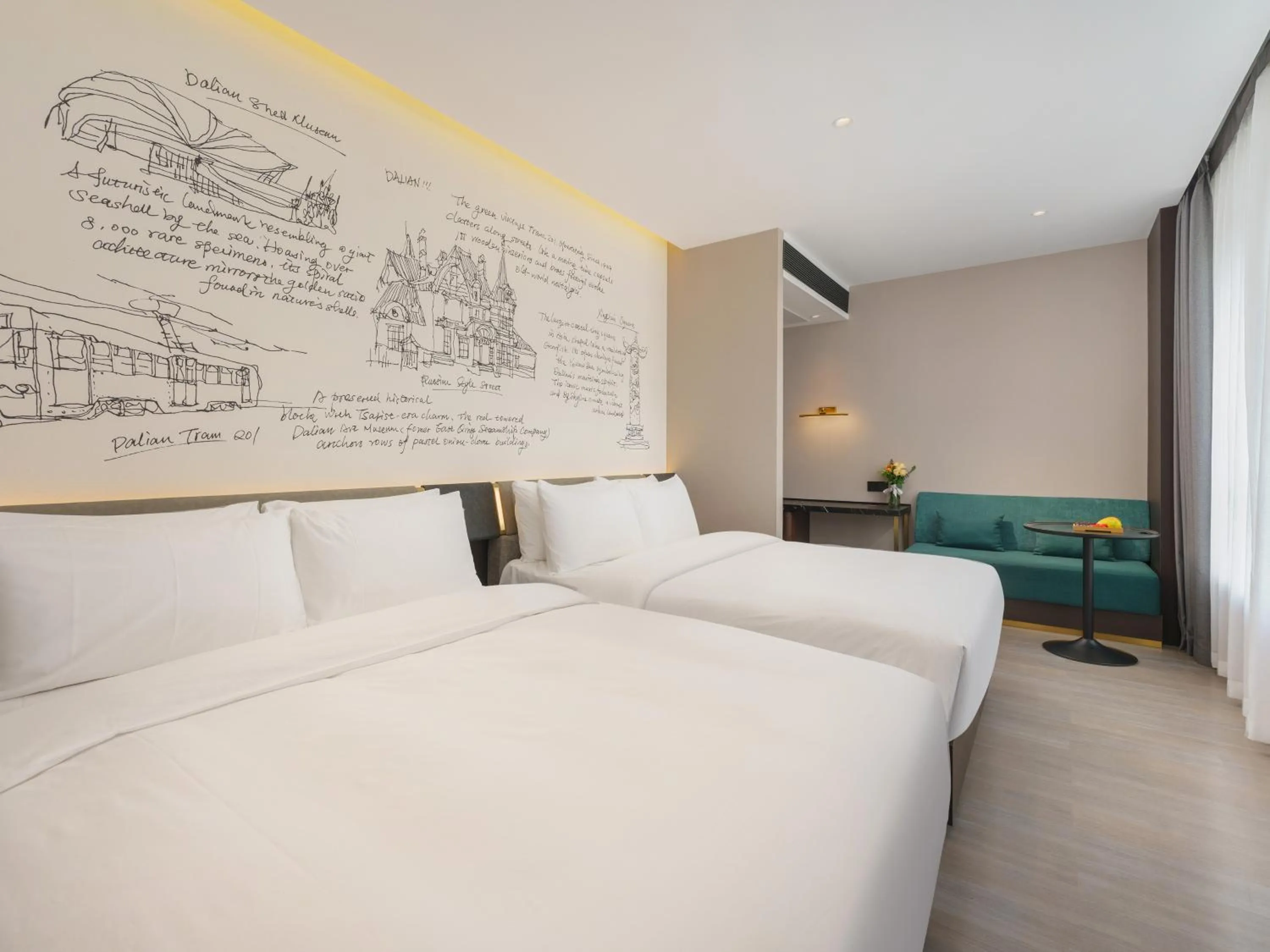 Bed in CitiGO Hotel, Xinghai Square, Dalian