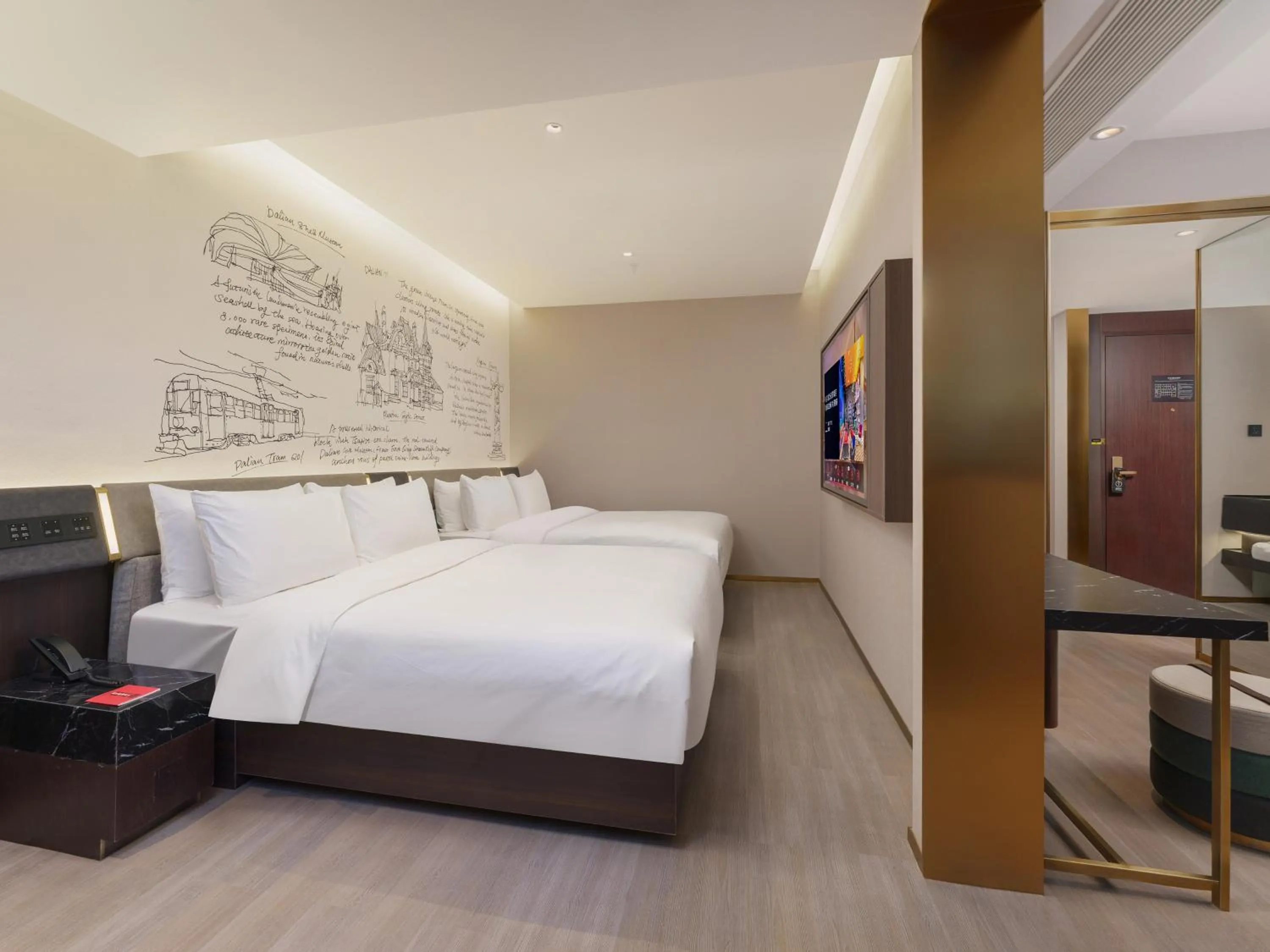 Bed in CitiGO Hotel, Xinghai Square, Dalian
