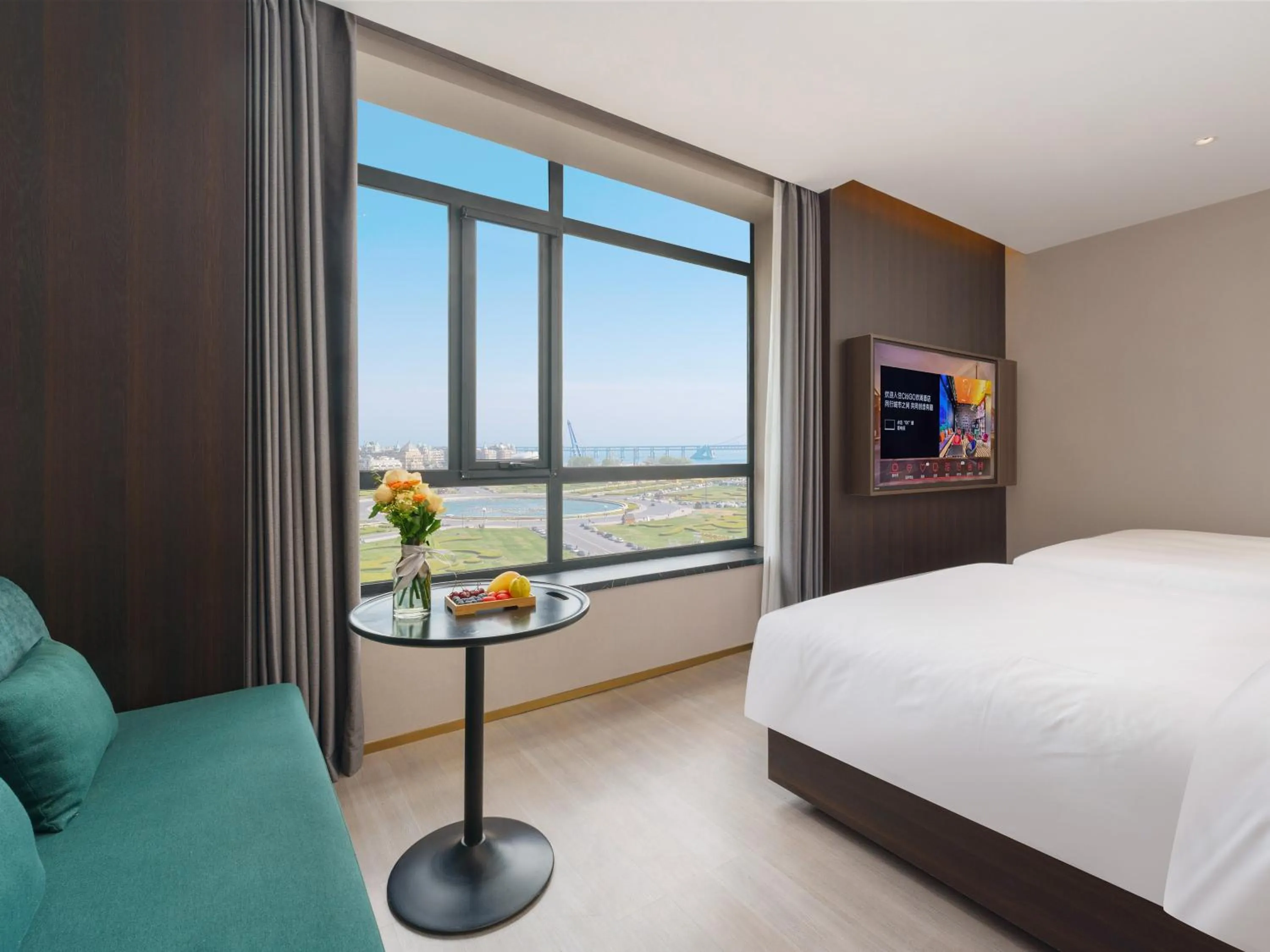 Bed in CitiGO Hotel, Xinghai Square, Dalian