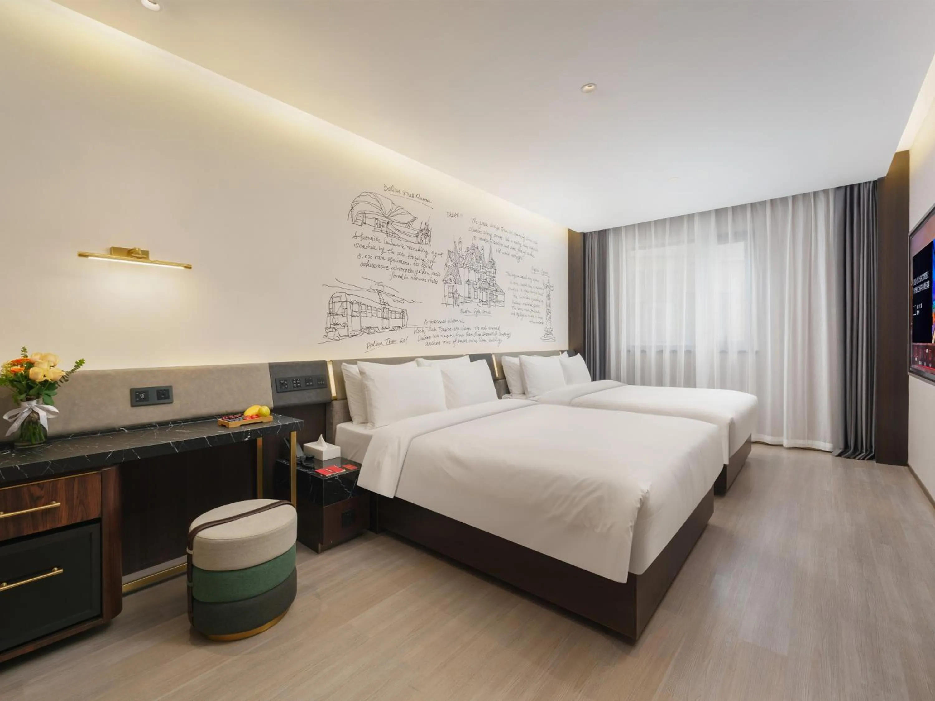 Bed in CitiGO Hotel, Xinghai Square, Dalian