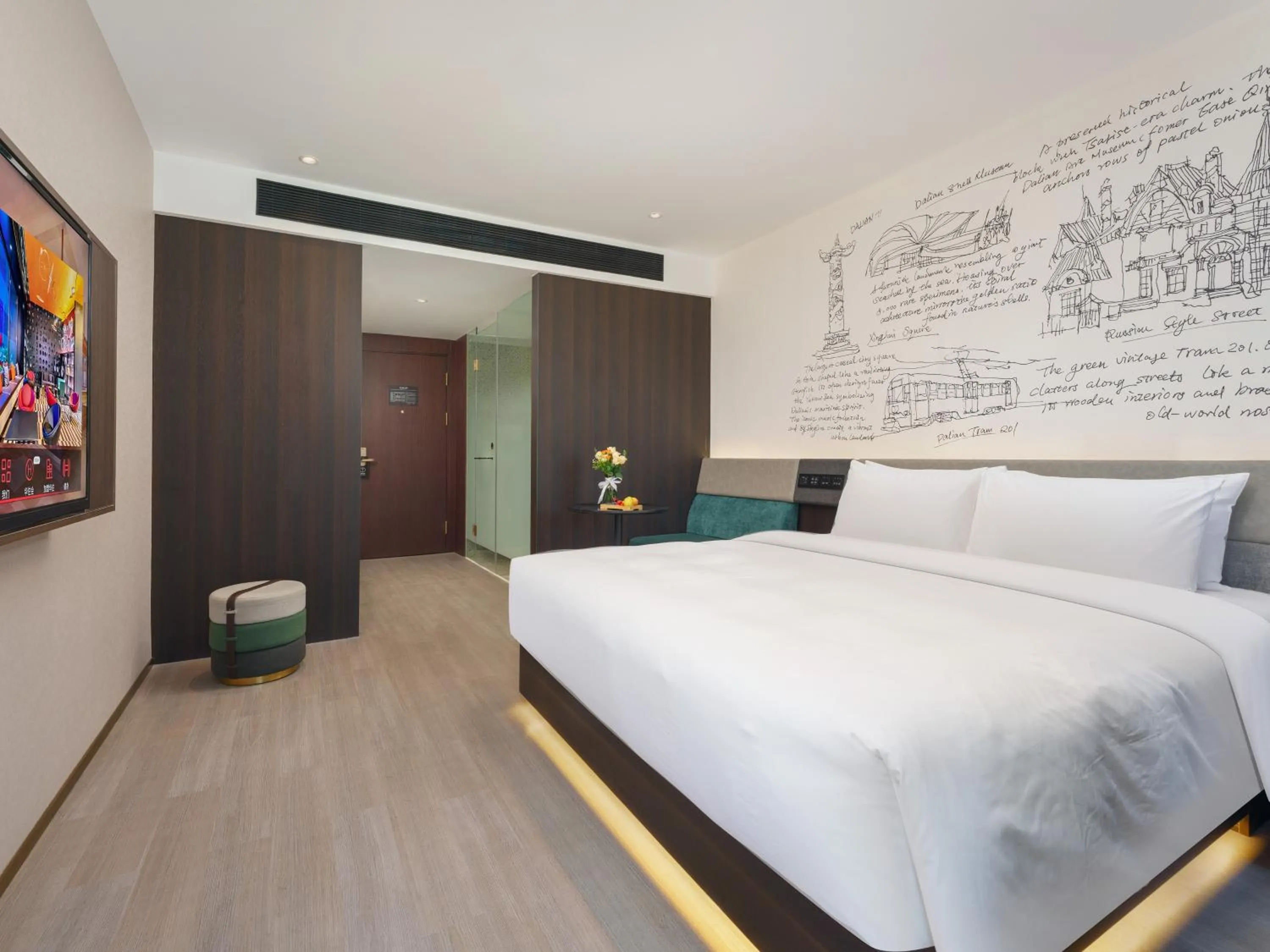Bed in CitiGO Hotel, Xinghai Square, Dalian