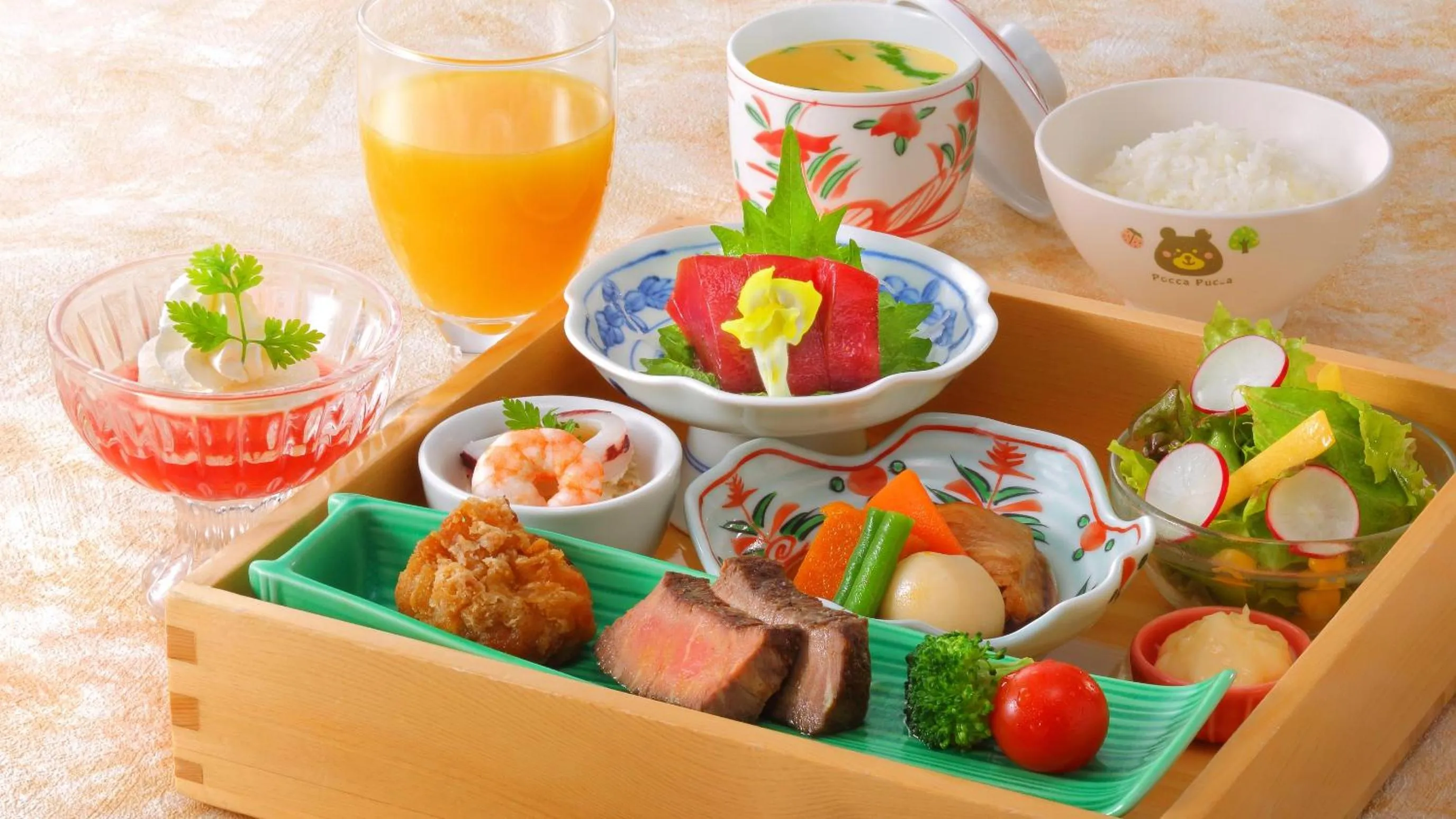 Food and drinks in Kamogawakan