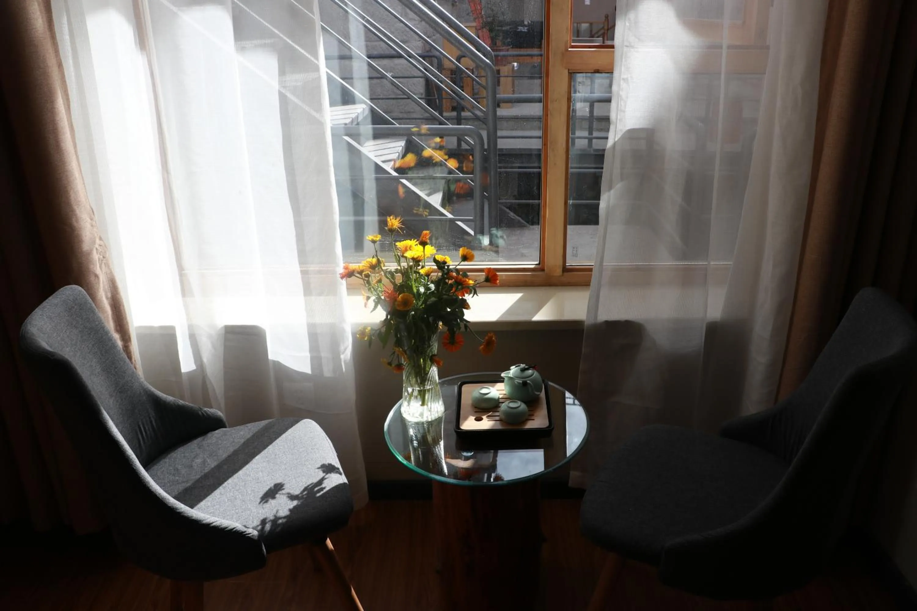 Living room in Fengma Feiyang Hostel