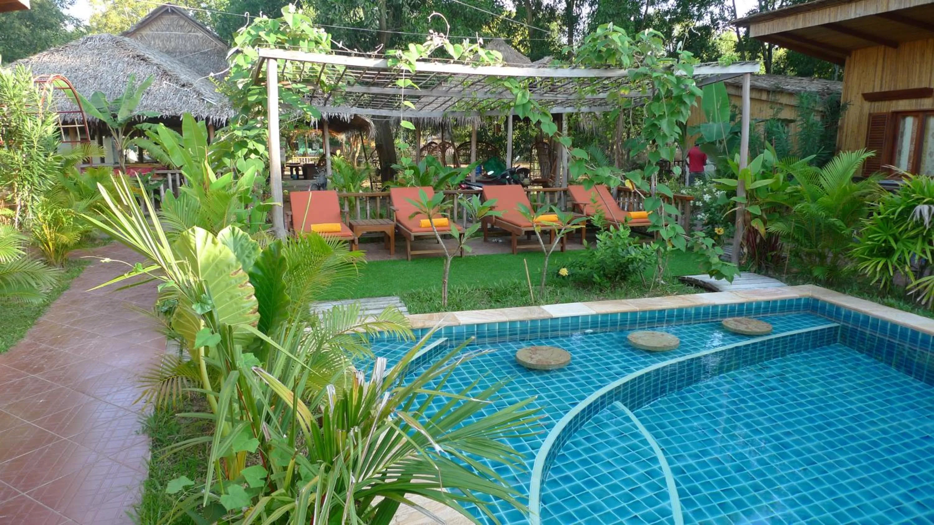 Garden view in Sok Sabay Resort