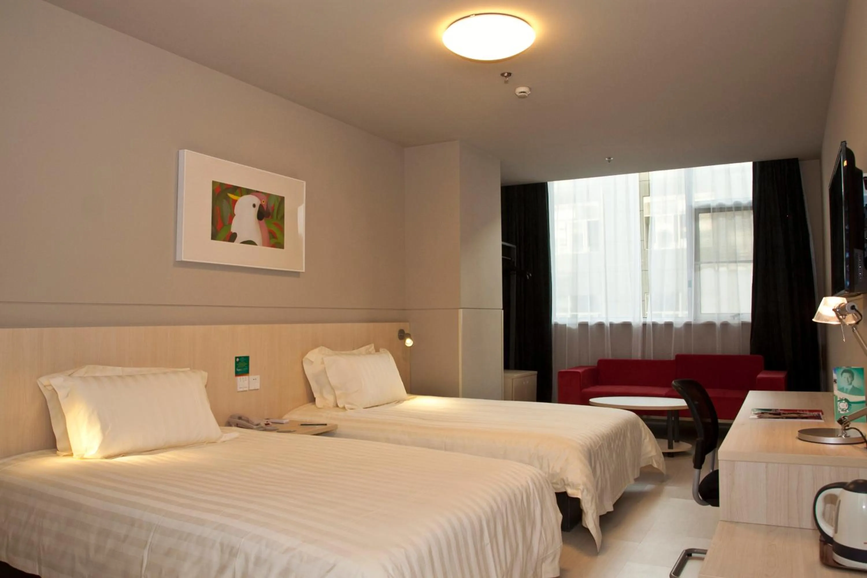 Bed in Jinjiang Inn Fuzhou Cangshan Olympic Centre