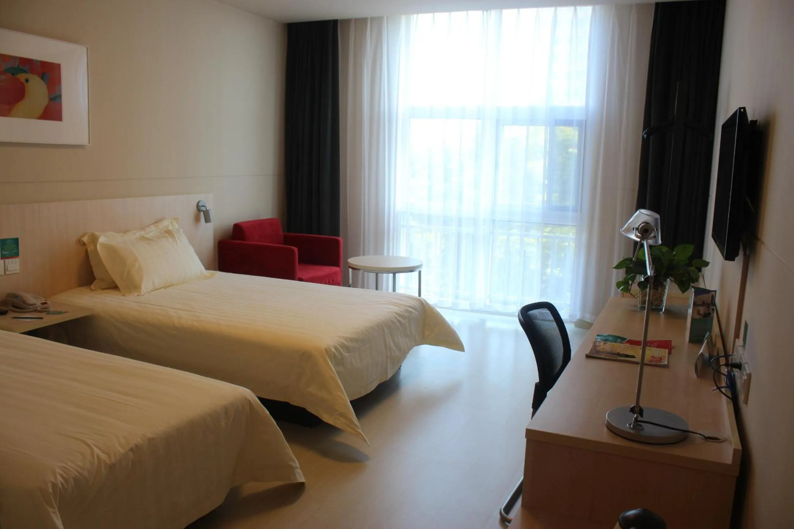 Bed in Jinjiang Inn Anyang Insititute of Technology