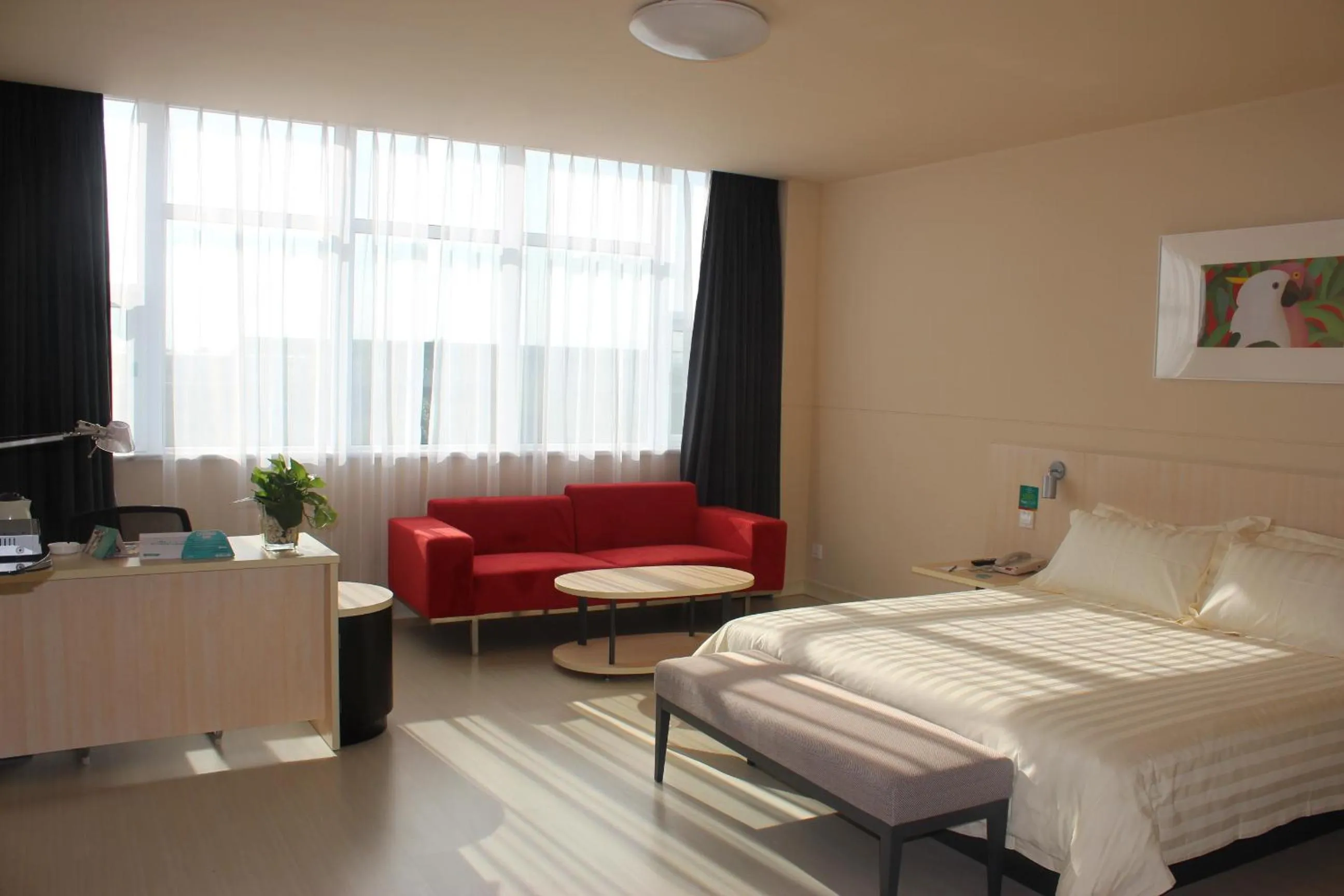 Bed in Jinjiang Inn Anyang Insititute of Technology