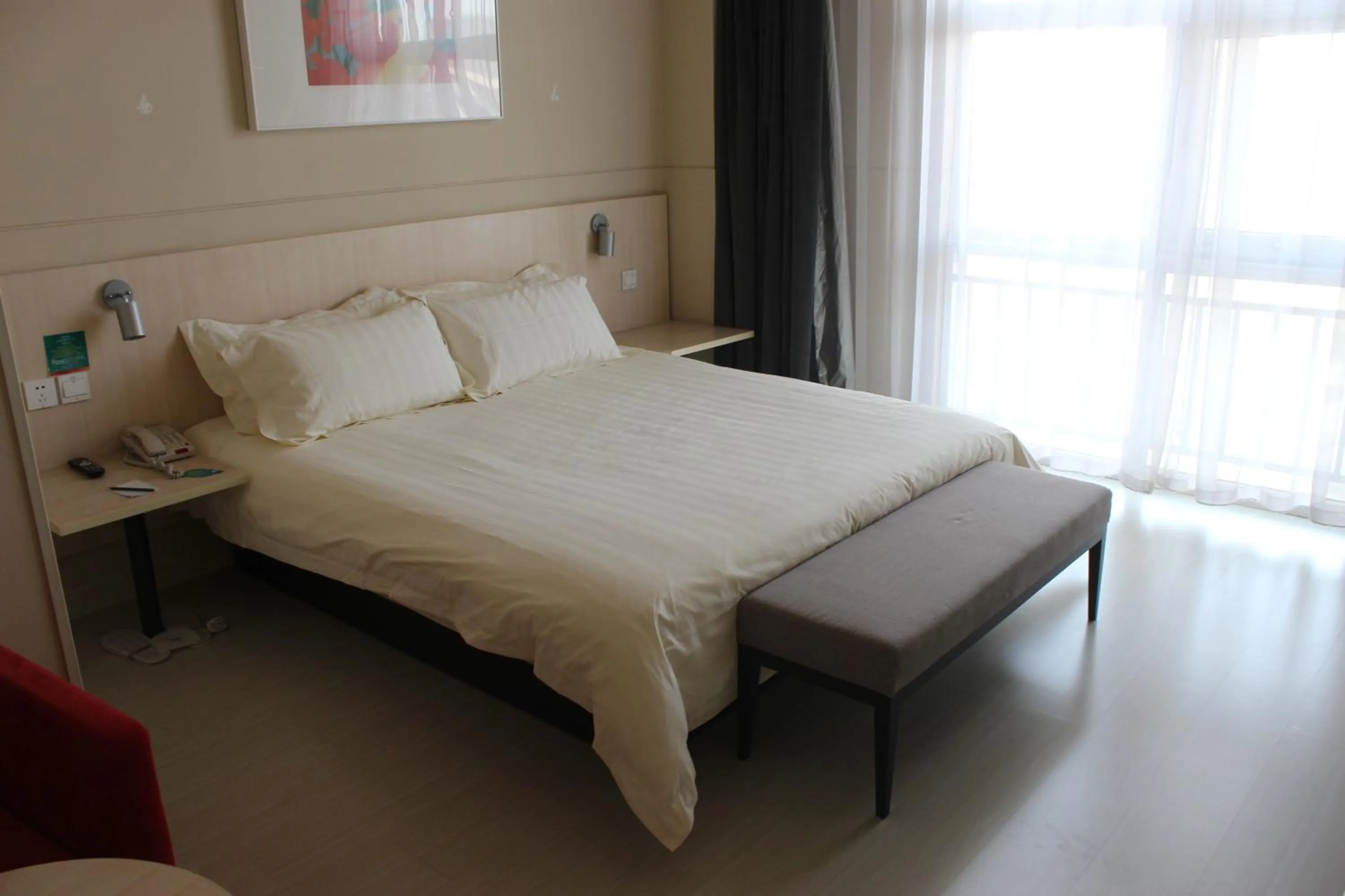 Bed in Jinjiang Inn Anyang Insititute of Technology