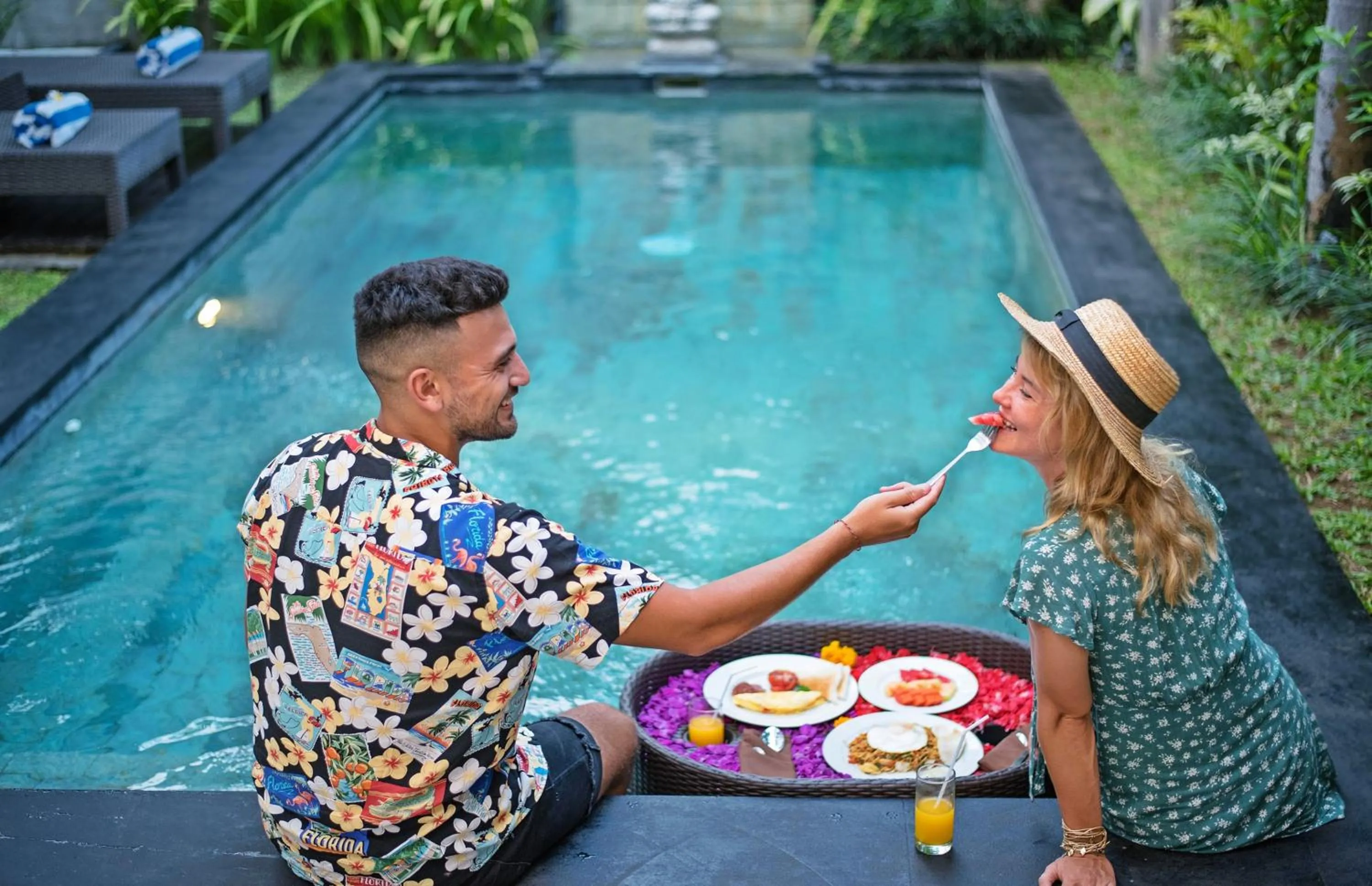 People in Kubu Manggala Villas Seminyak