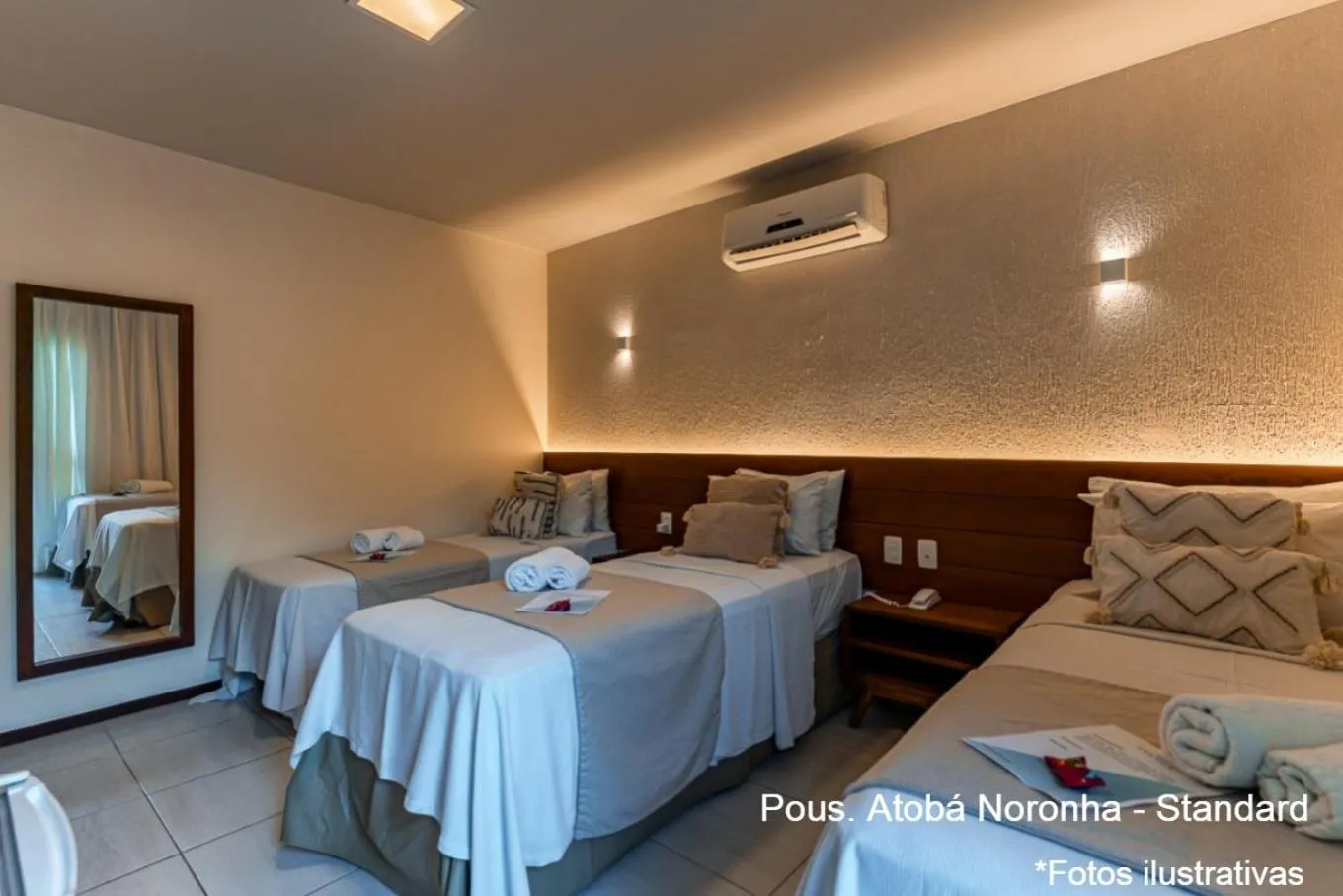 Bed in Pousada Atoba