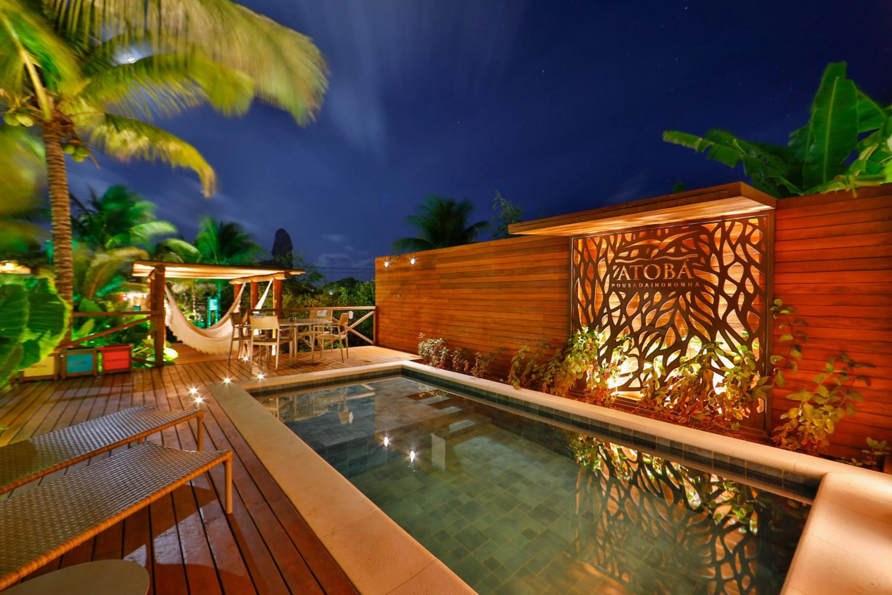 Swimming pool in Pousada Atoba