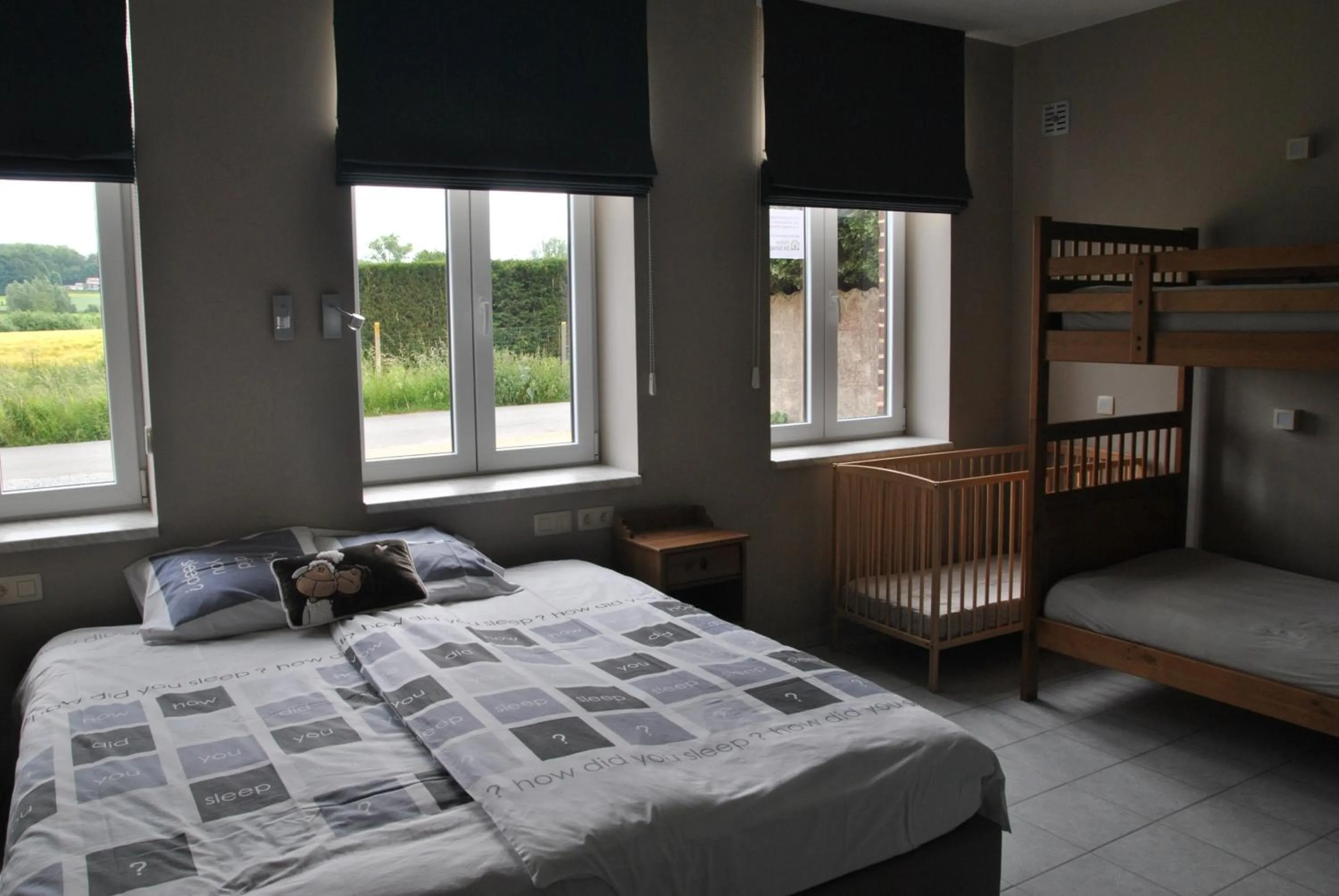 Bed in Hoevehotel Ronse