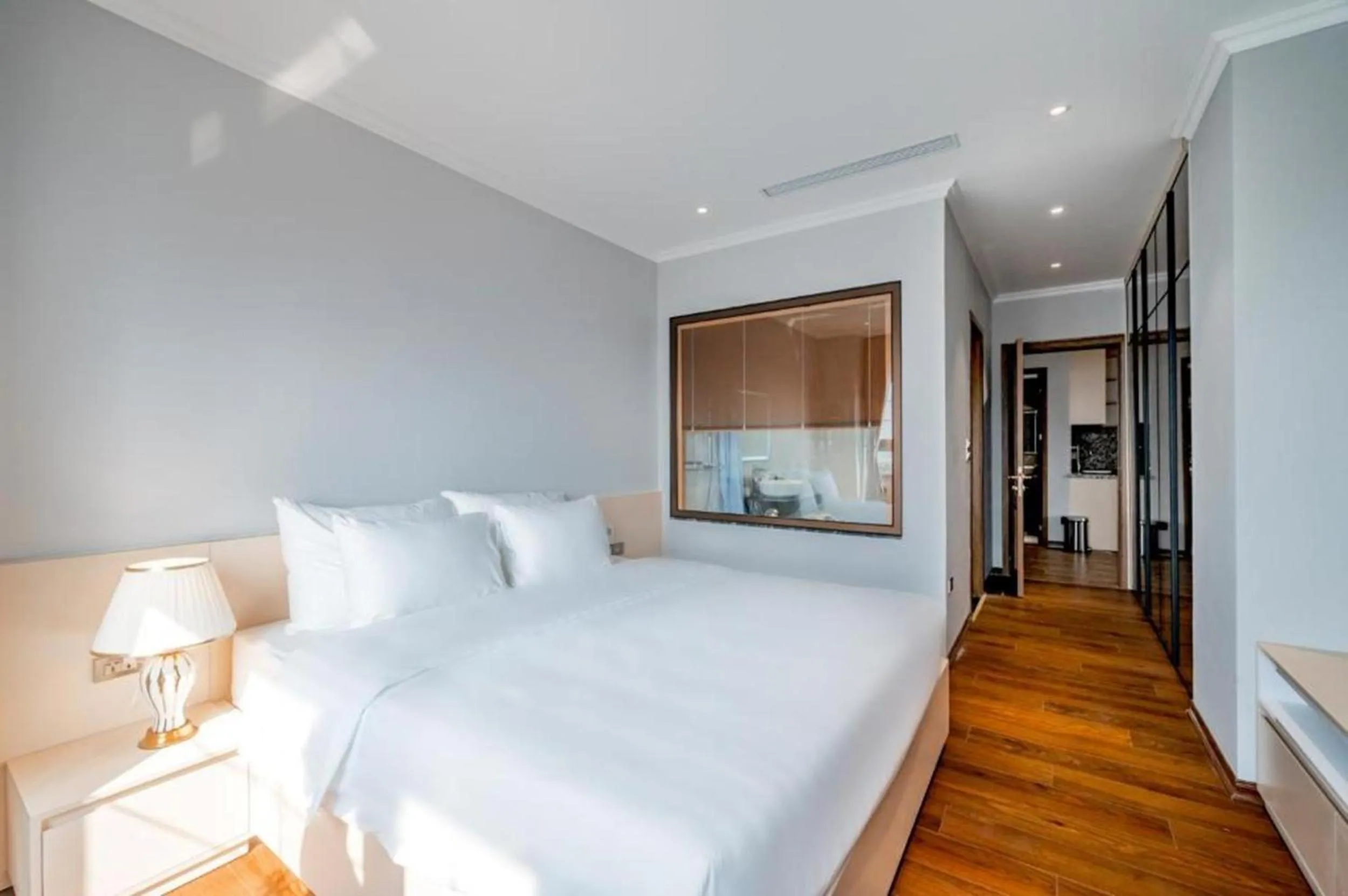 Bed in Luxe Paradise Suites Tay Ho