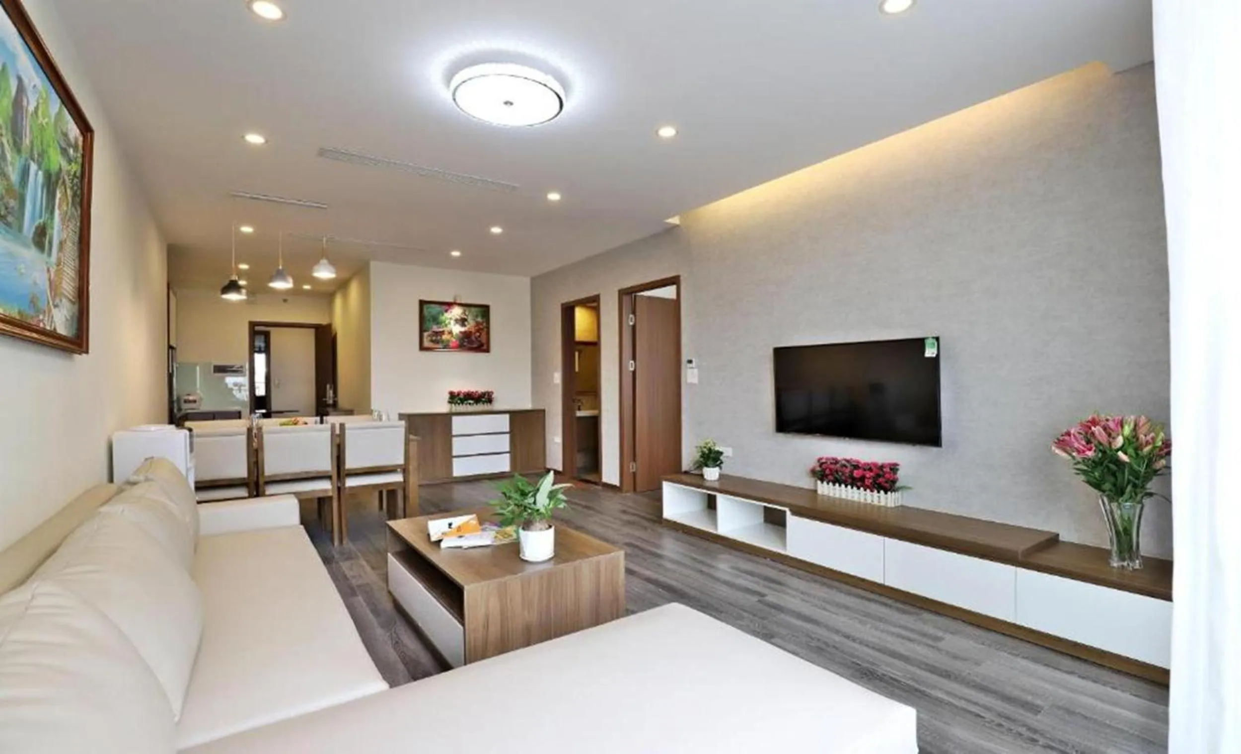 Living room in Luxe Paradise Suites Tay Ho