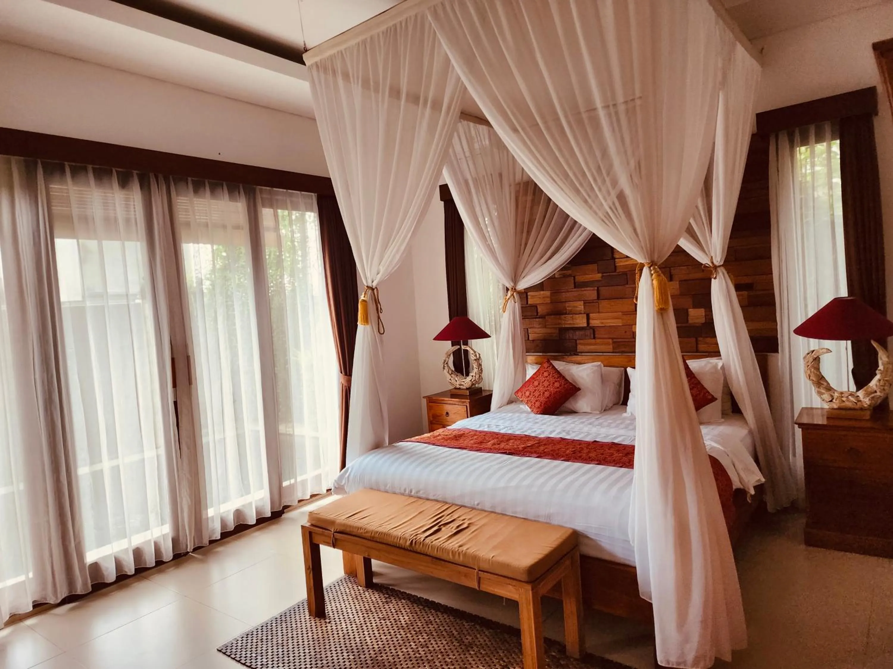 Bedroom, Bed in Uma Padi Villa