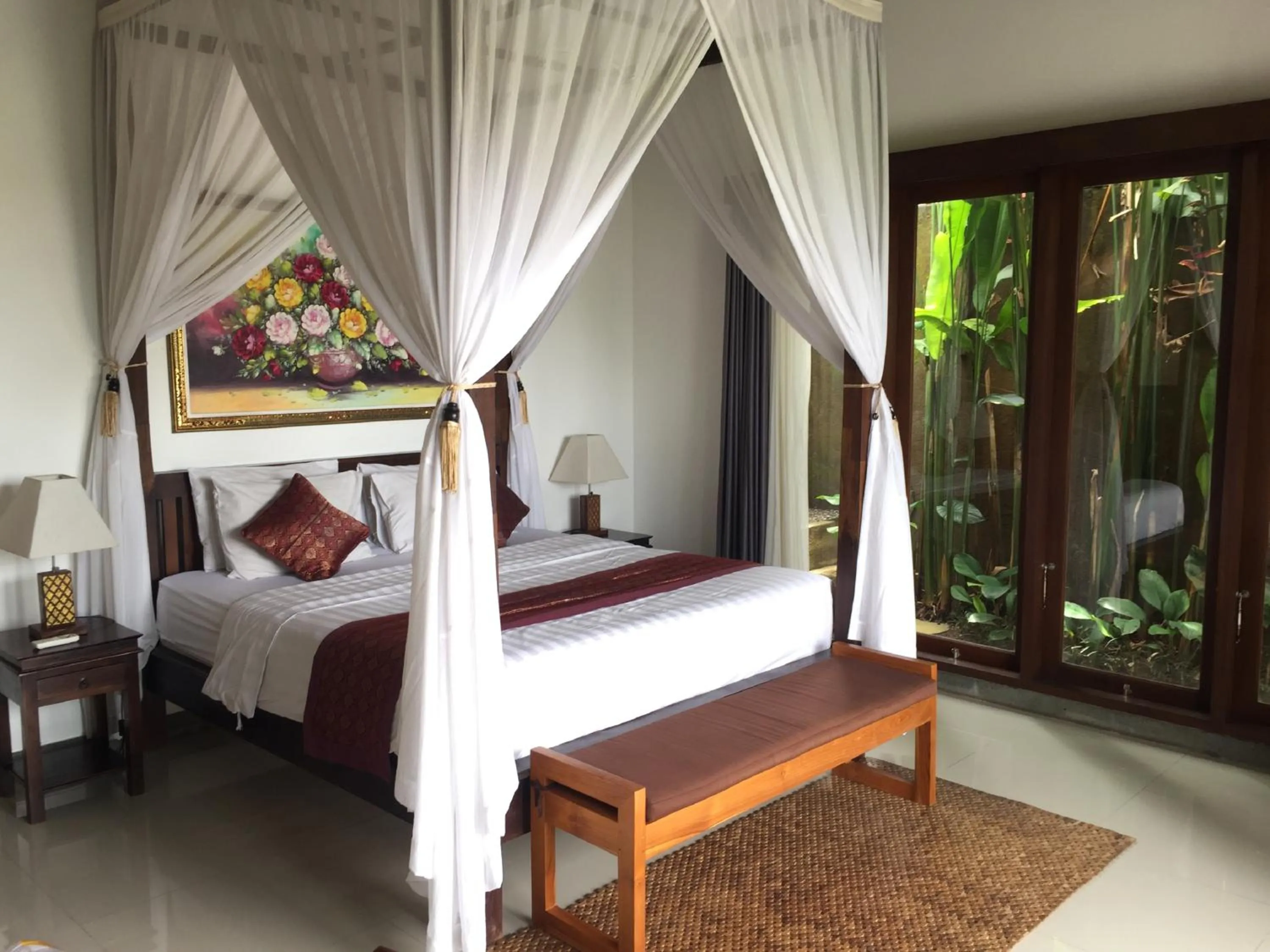 Property building, Bed in Uma Padi Villa