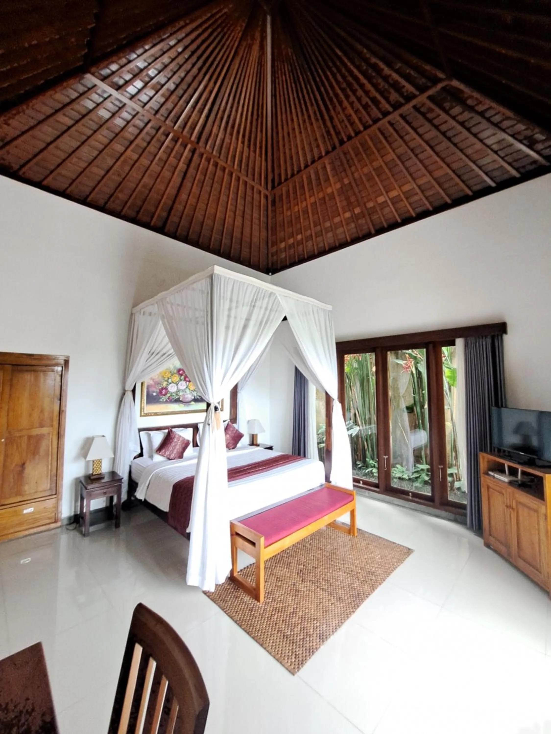 Bedroom, Bed in Uma Padi Villa