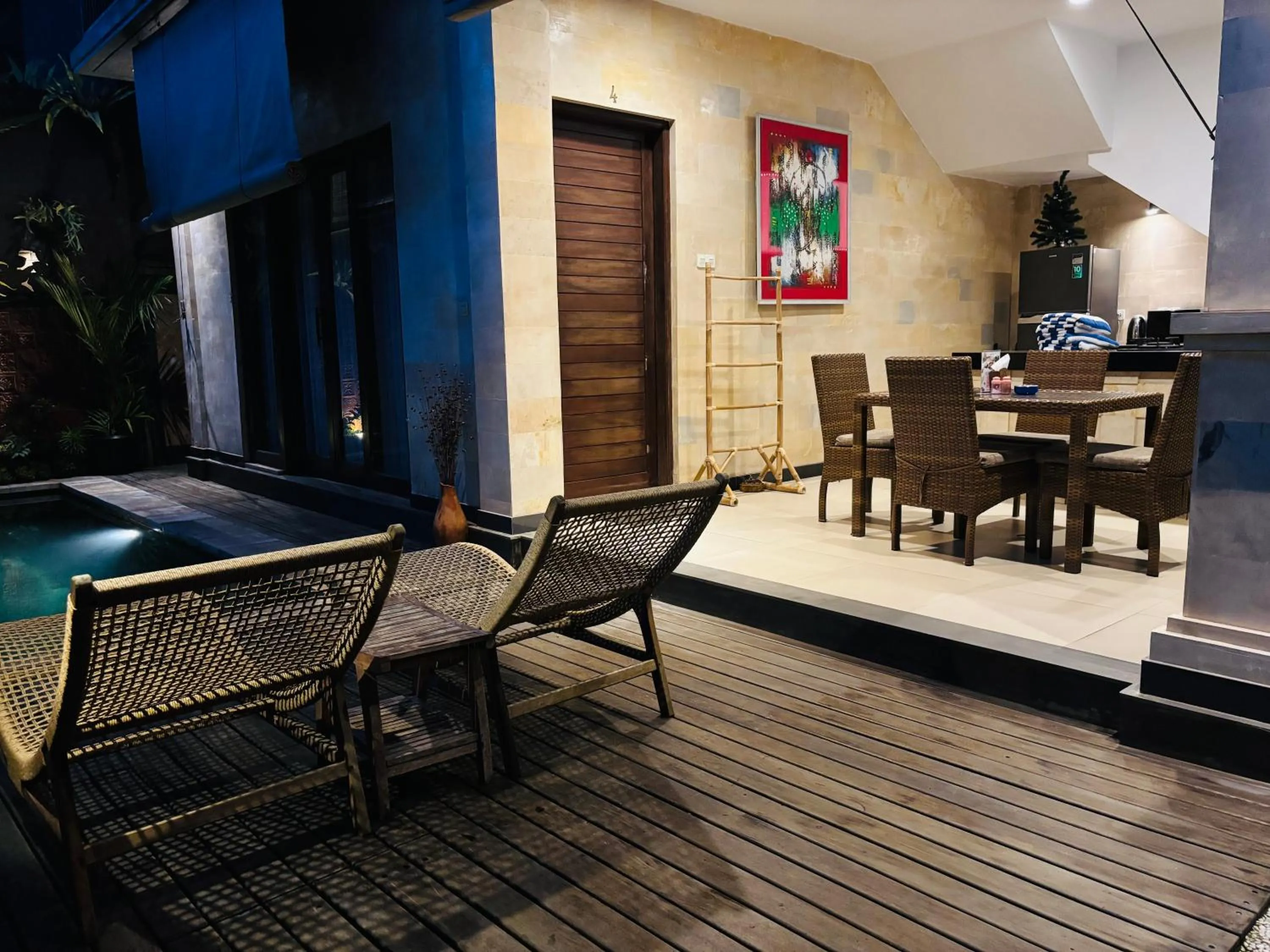 Seating area in Uma Padi Villa