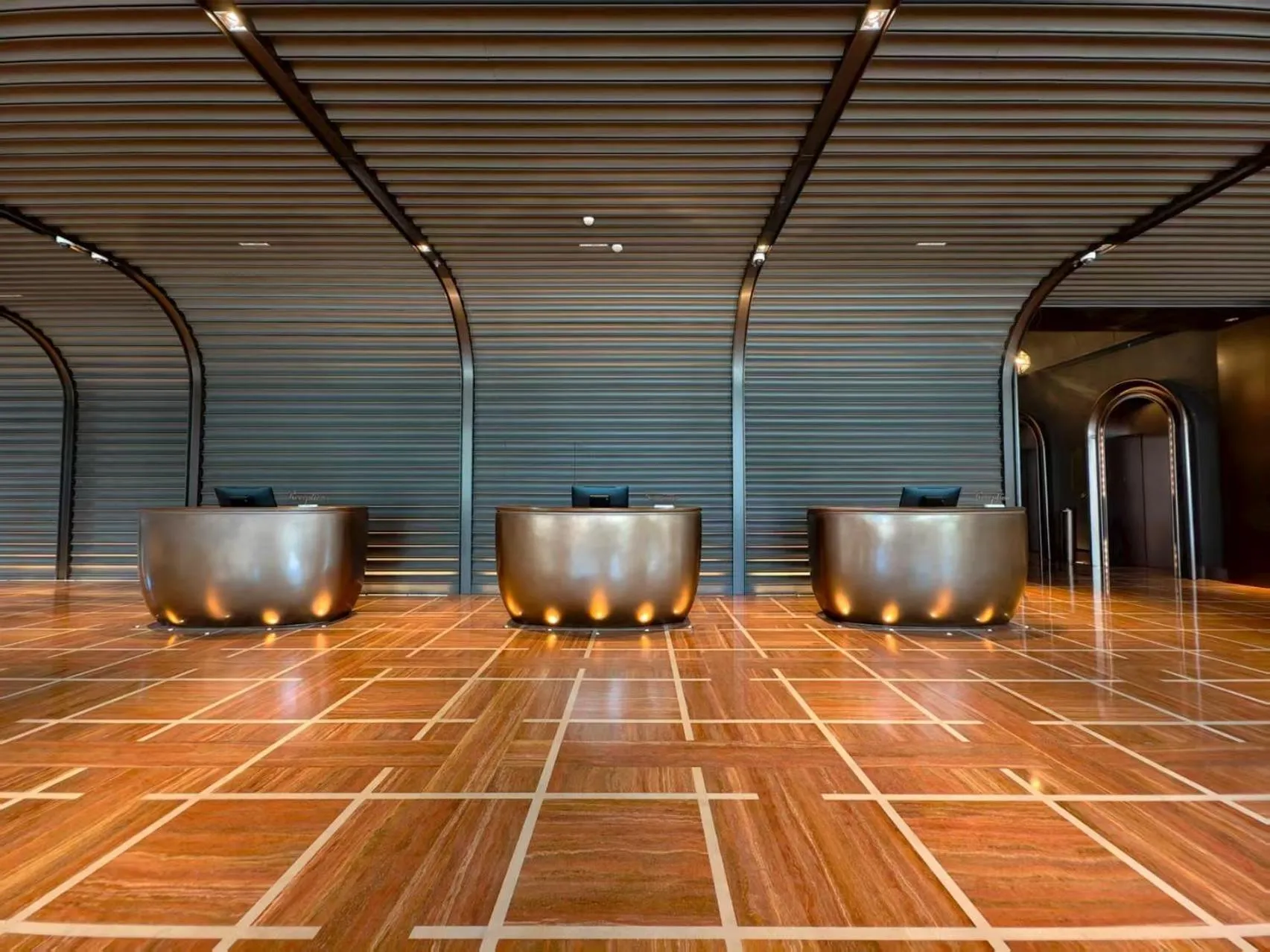 Lobby or reception in Pan Pacific Hotel, Dalian