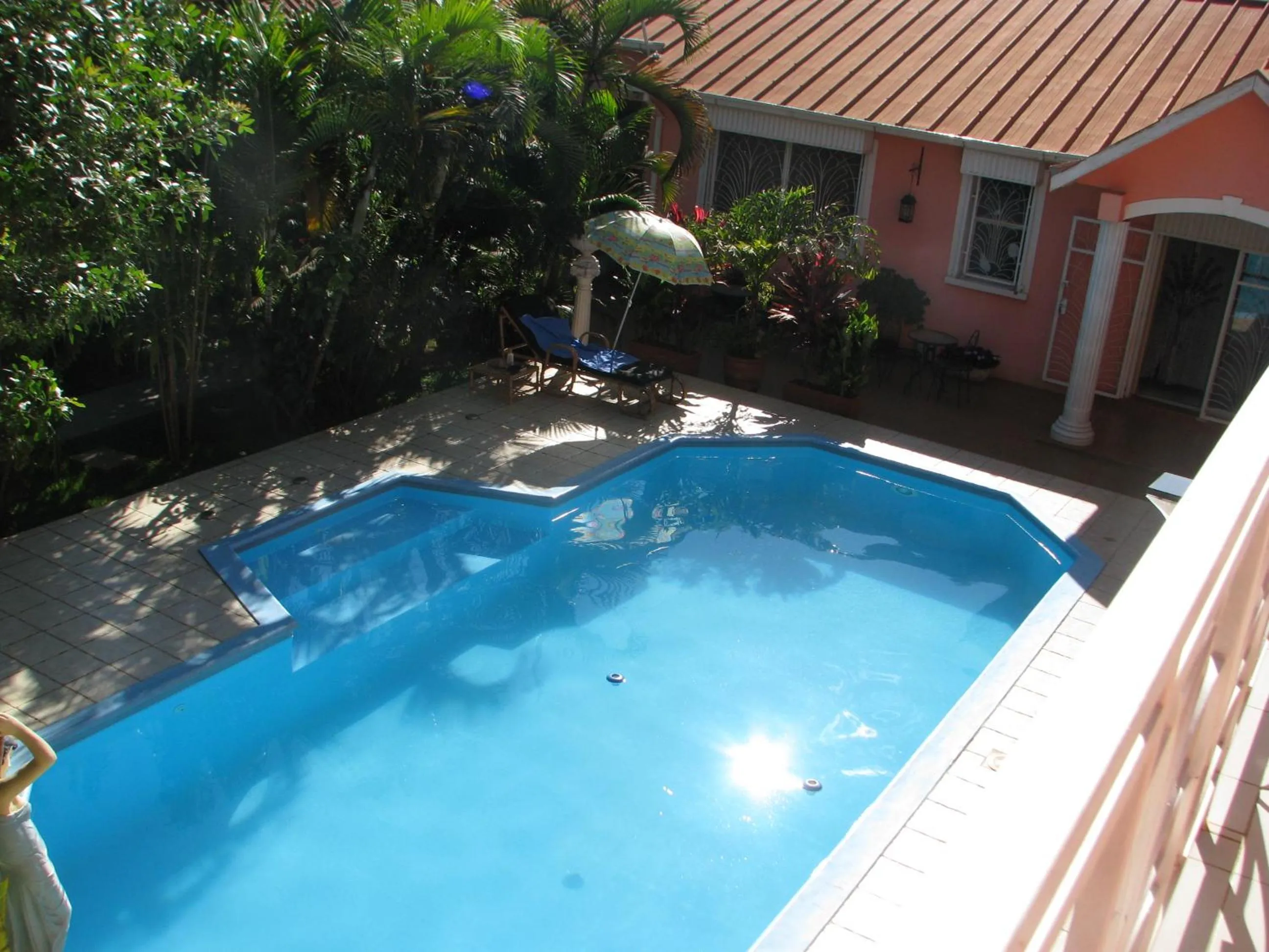 Pool view in Avamada Lodge