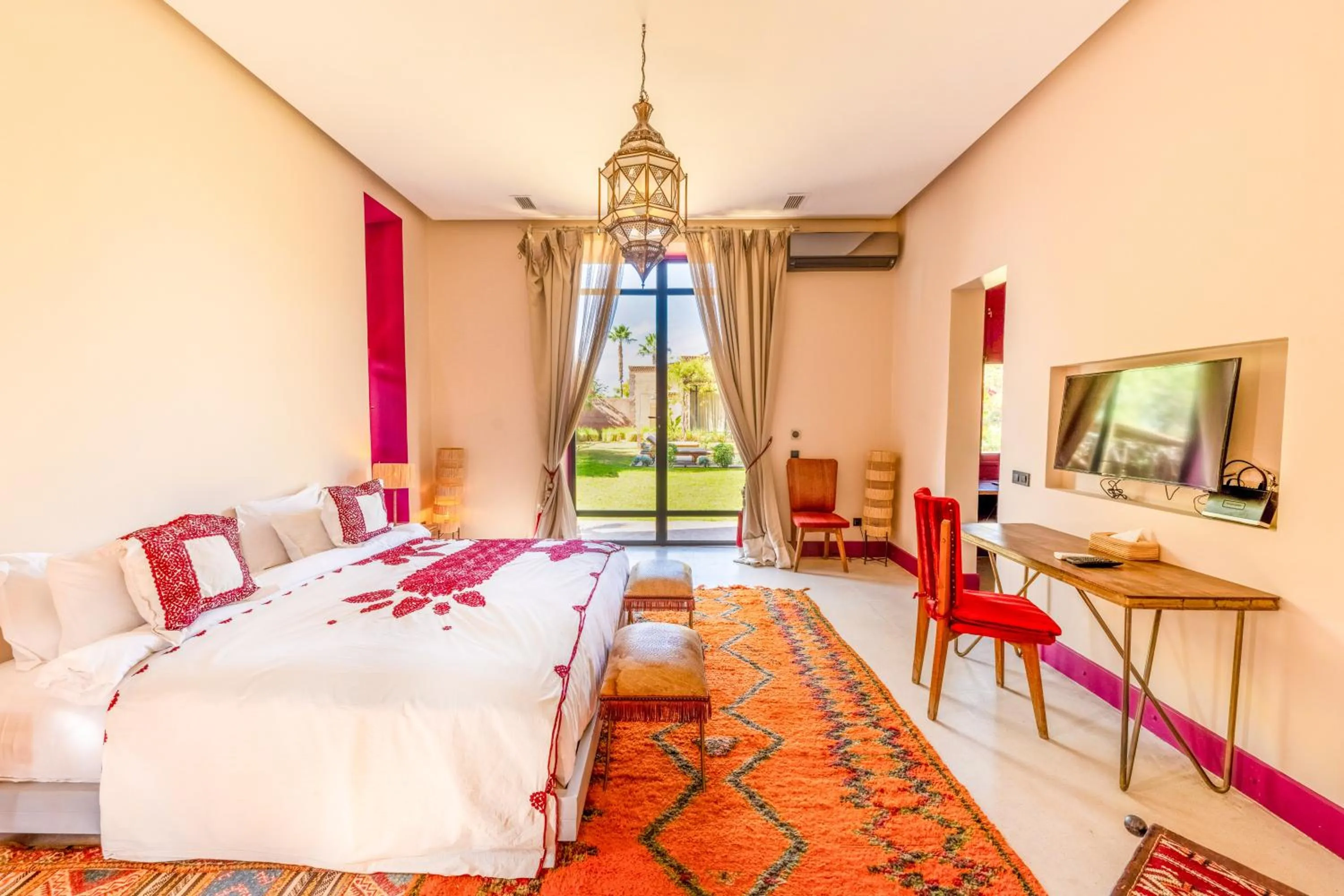 Patio, Bed in The Source Hotel Music & Spa