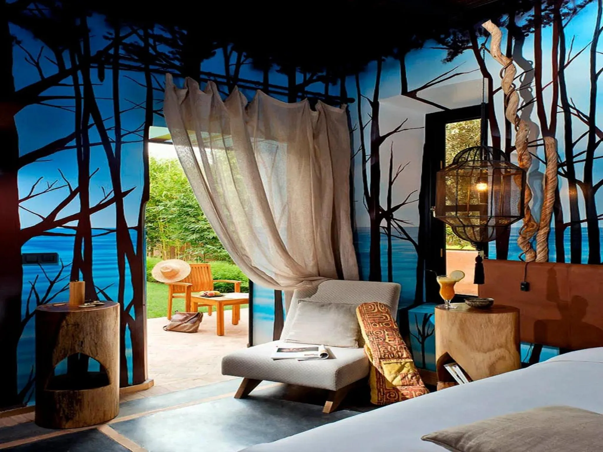 Patio, Bed in The Source Hotel Music & Spa