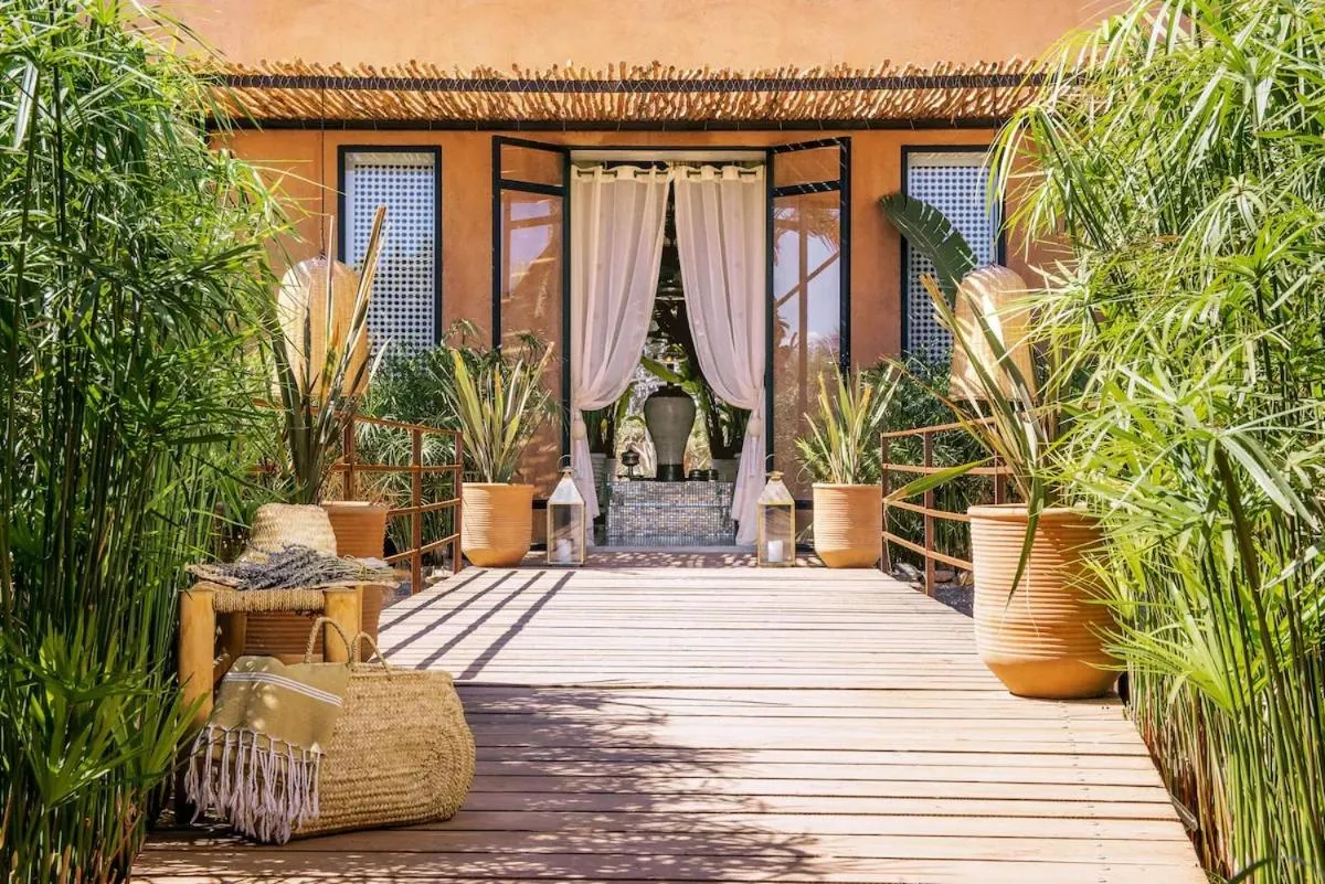 Patio in The Source Hotel Music & Spa