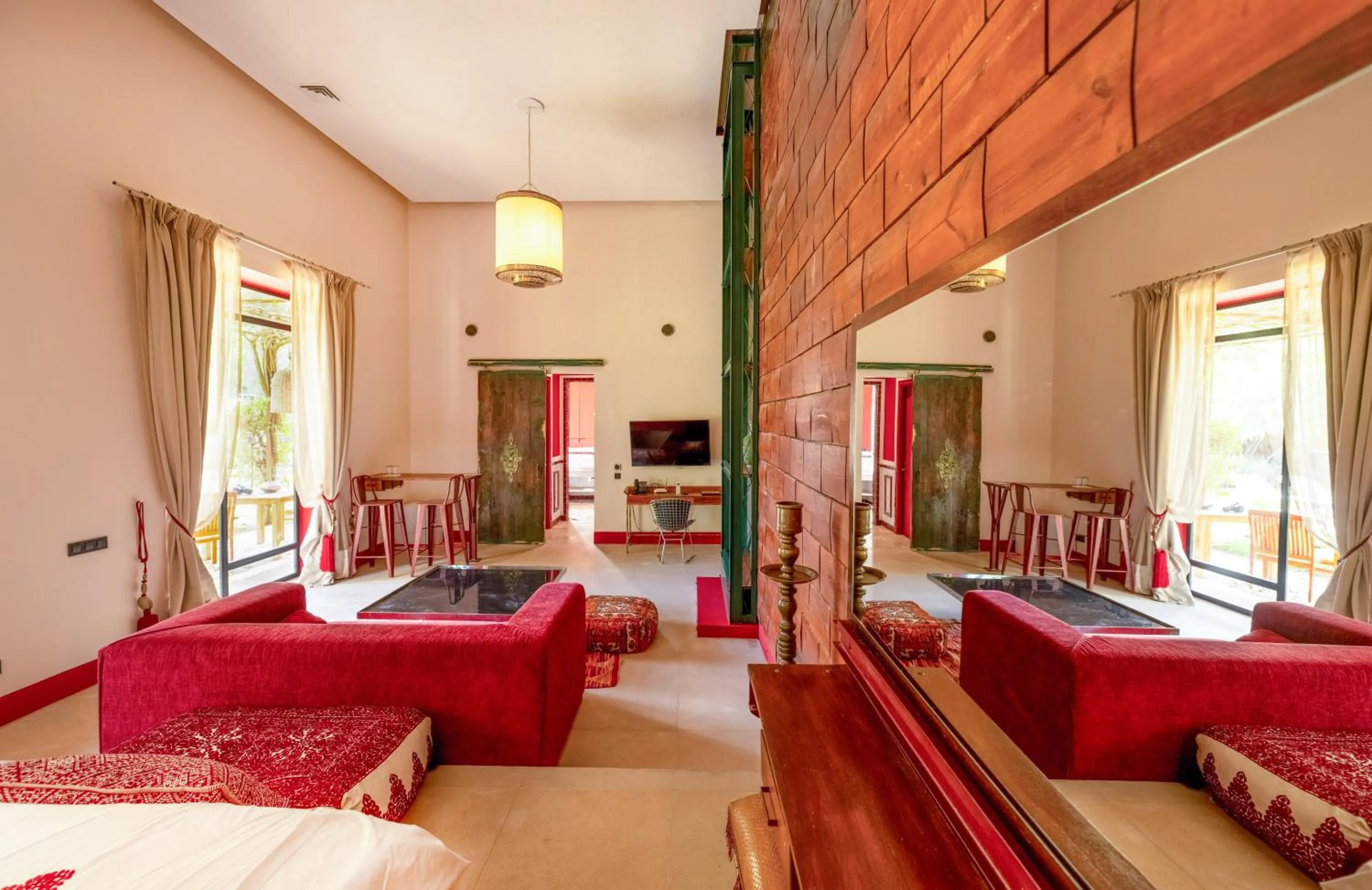 Patio, Bed in The Source Hotel Music & Spa