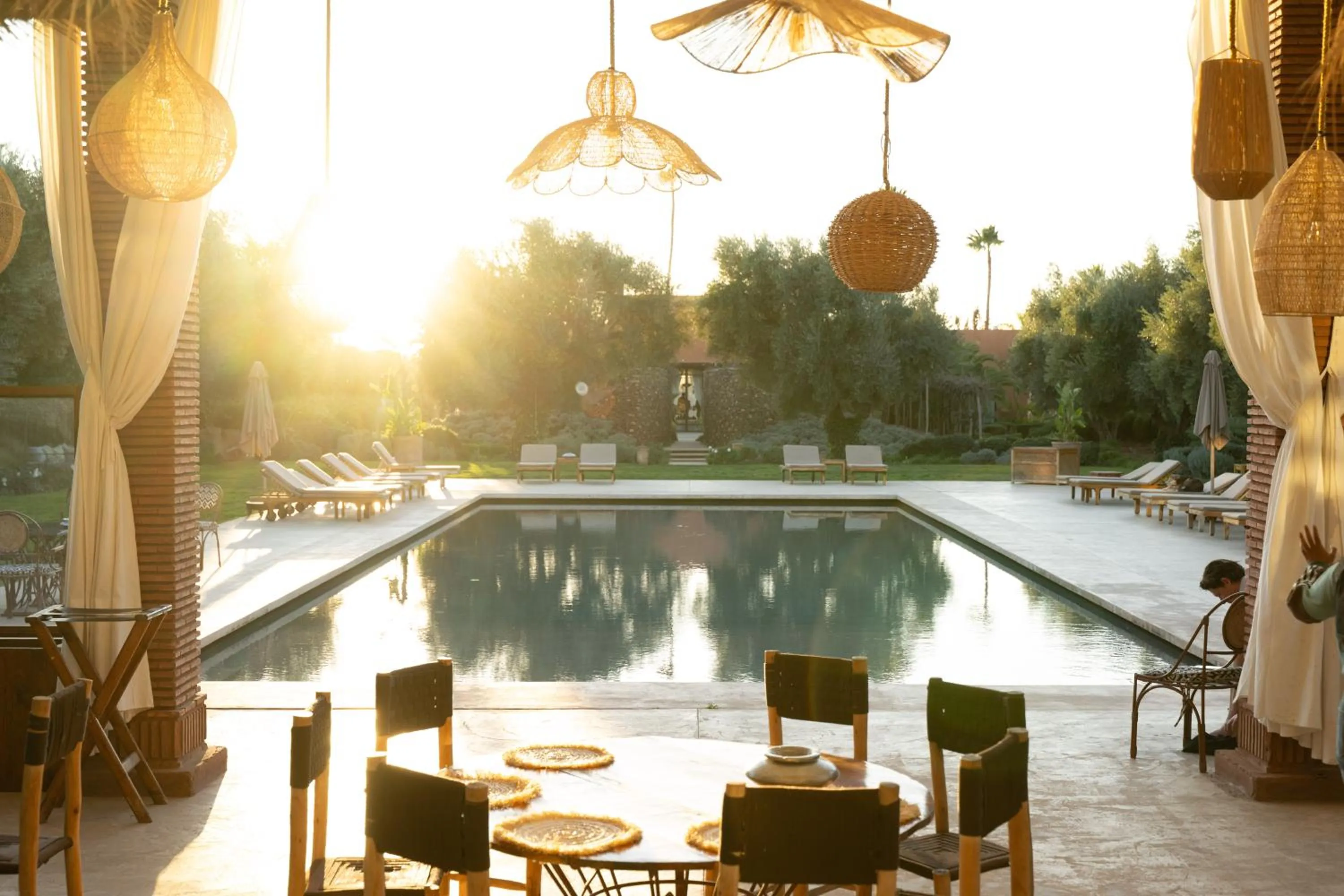 Patio in The Source Hotel Music & Spa