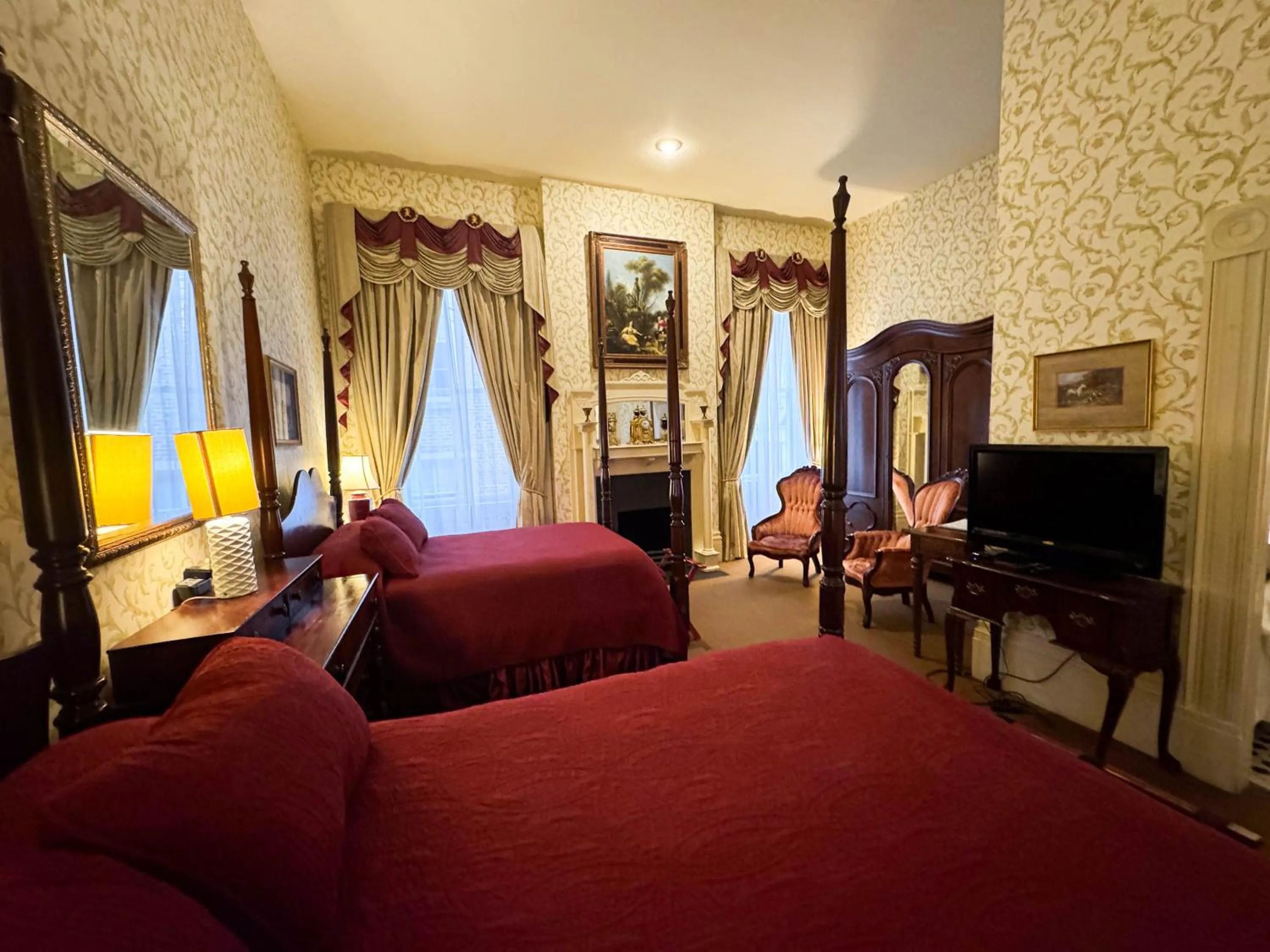 Bedroom in The Guest House Historic Mansion