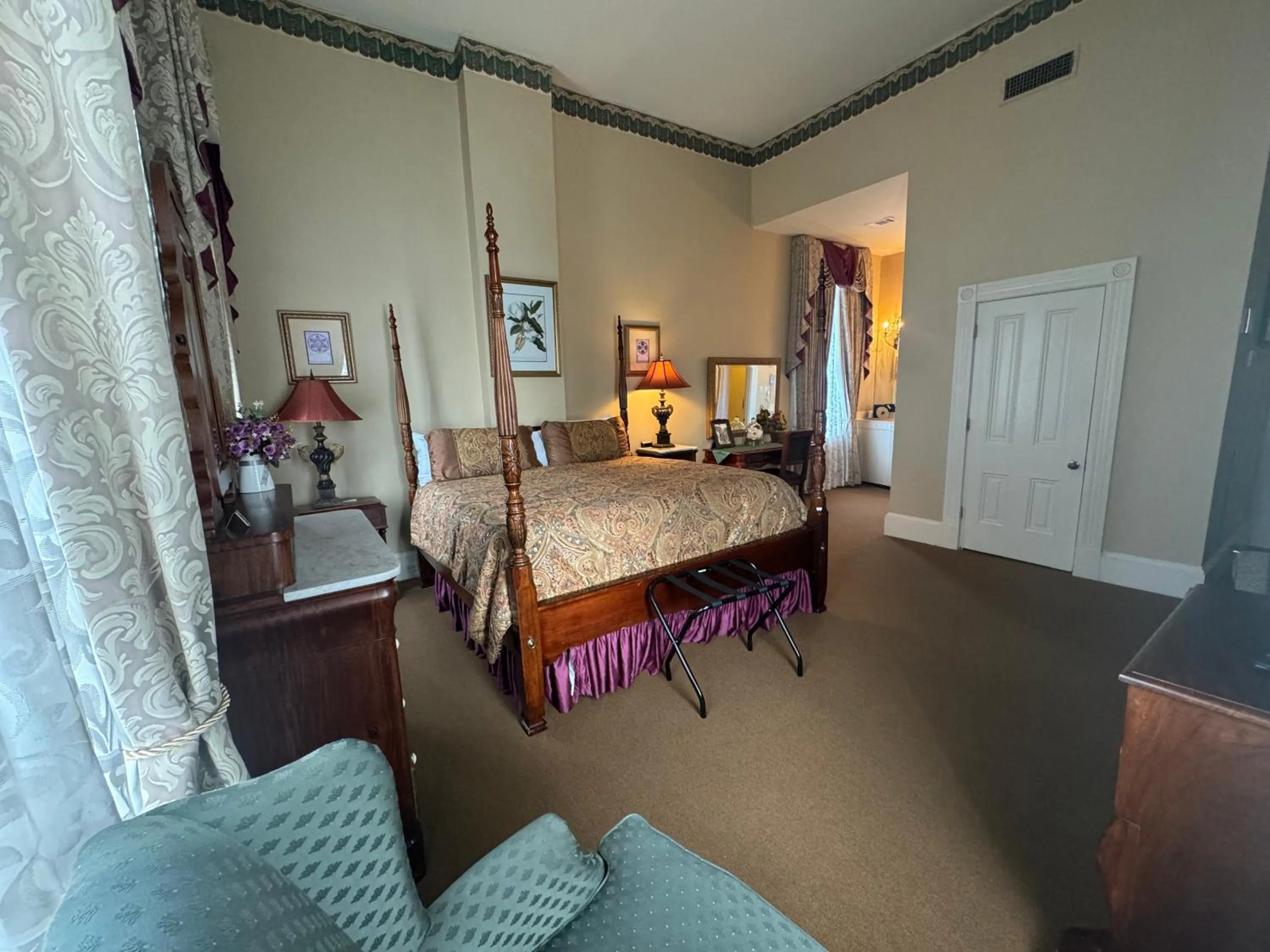 Bedroom in The Guest House Historic Mansion