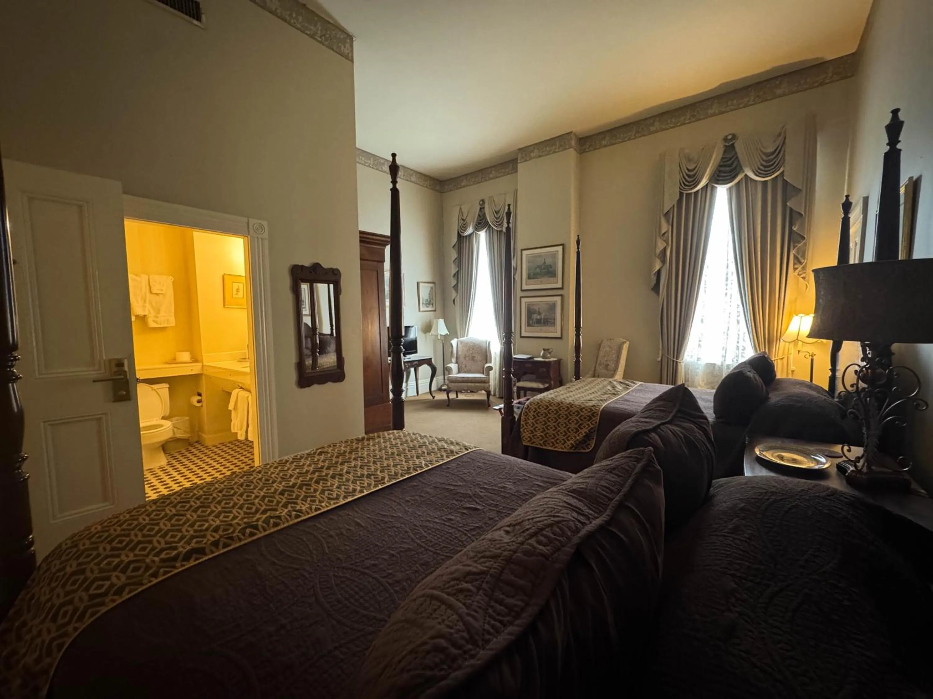 Bedroom in The Guest House Historic Mansion