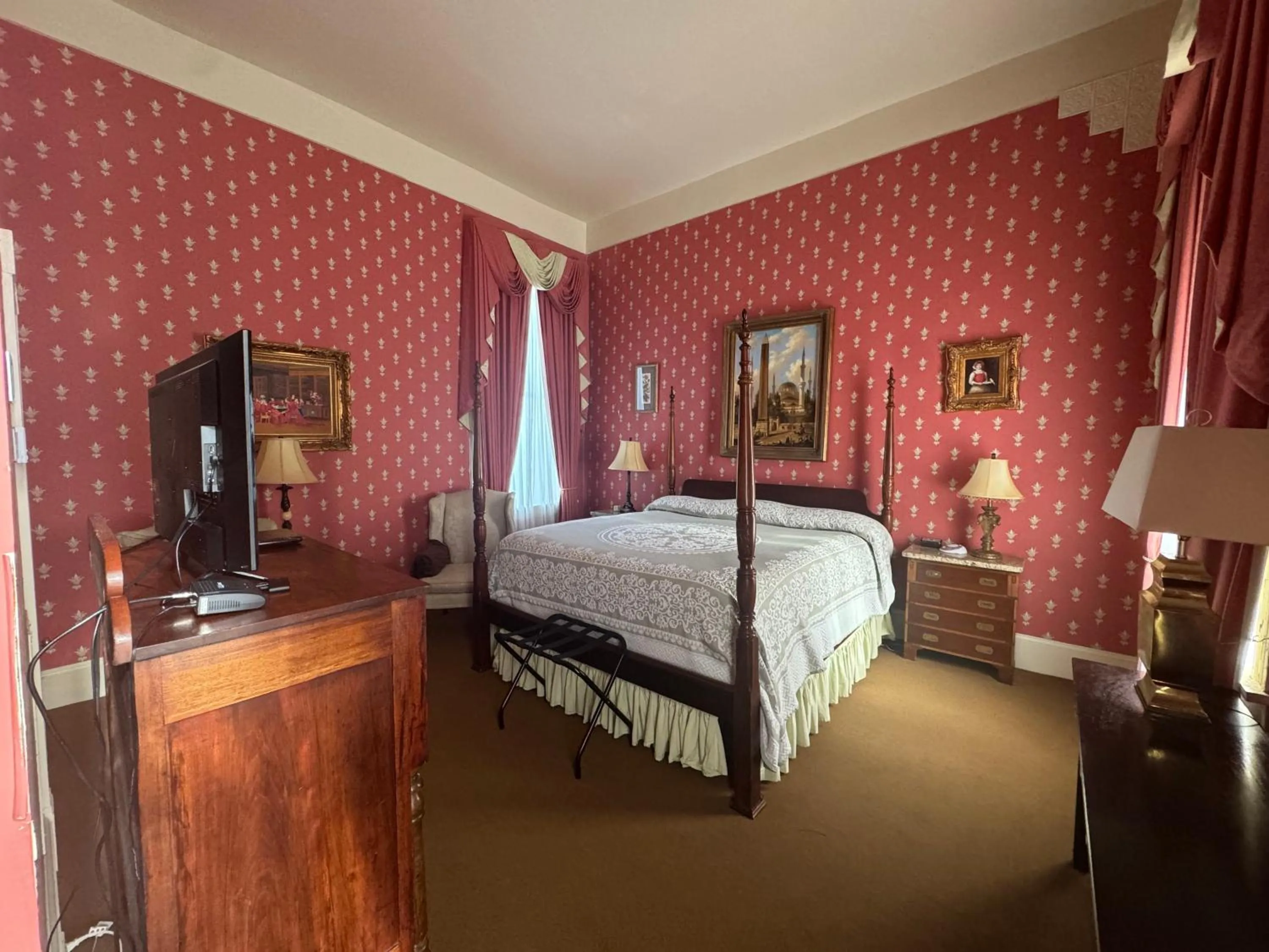 Bedroom in The Guest House Historic Mansion