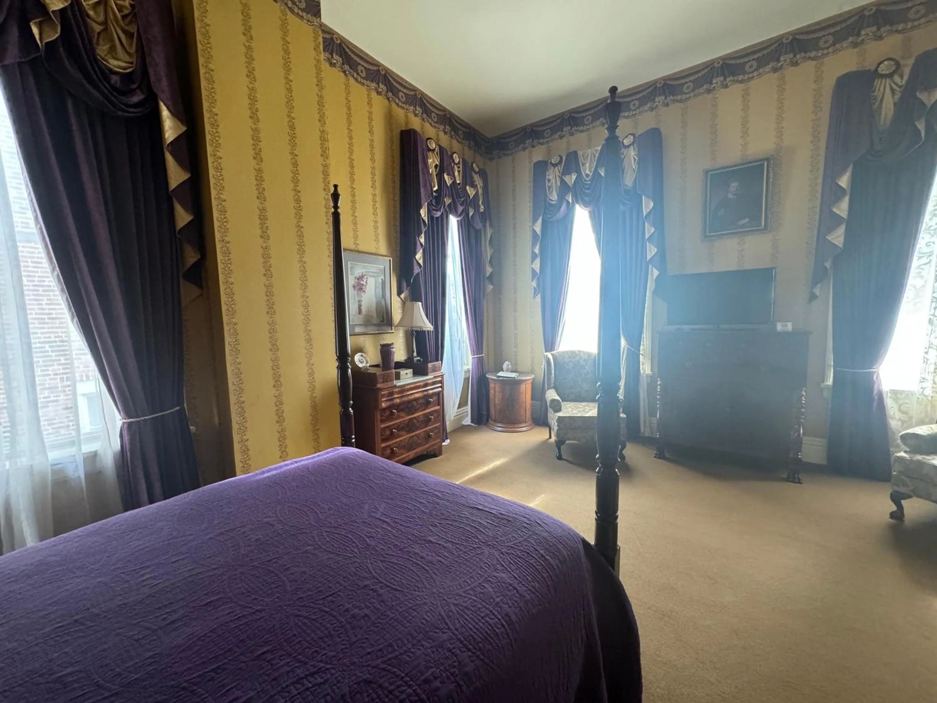 Bedroom in The Guest House Historic Mansion