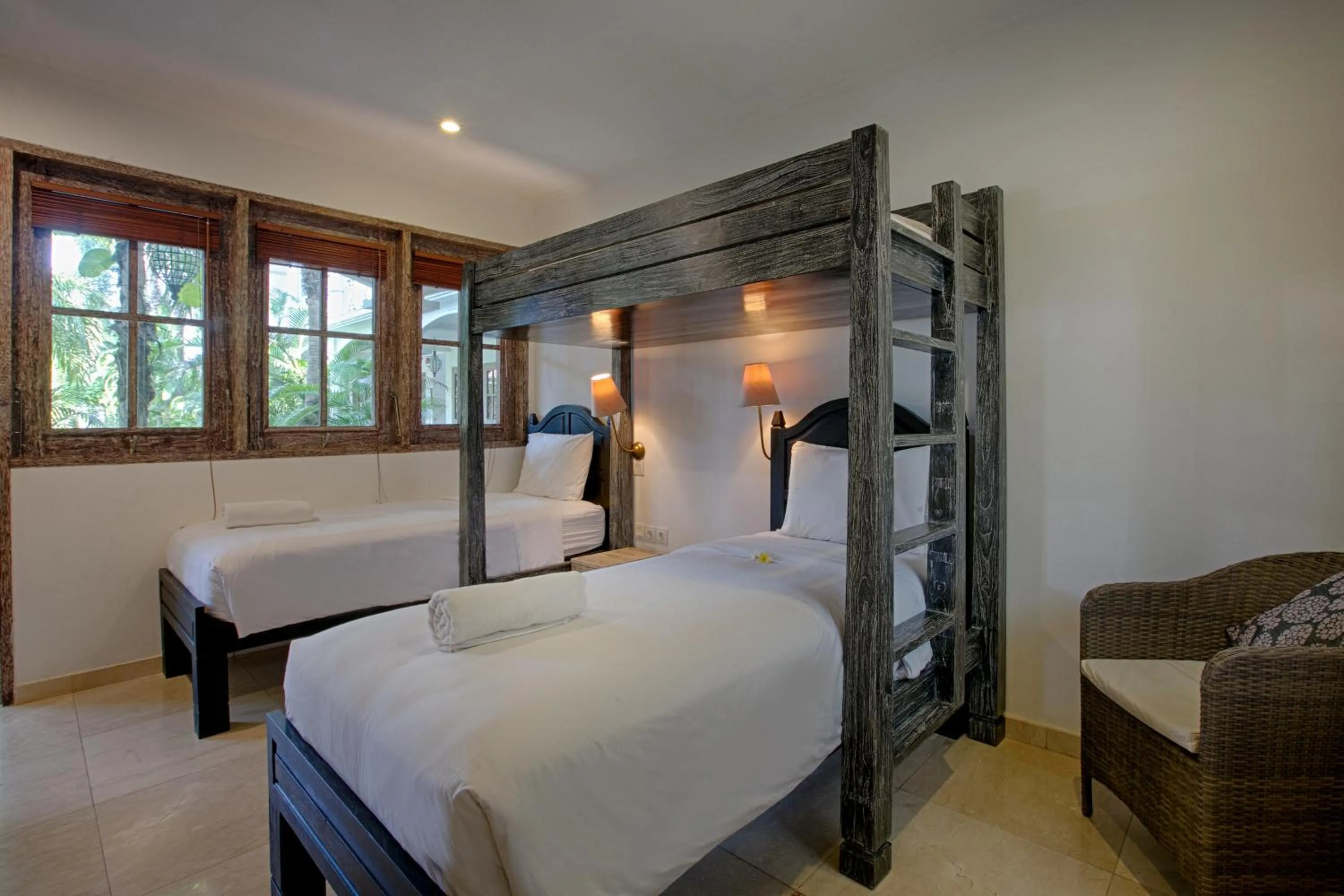 Bed in OK Divers Resort & Spa