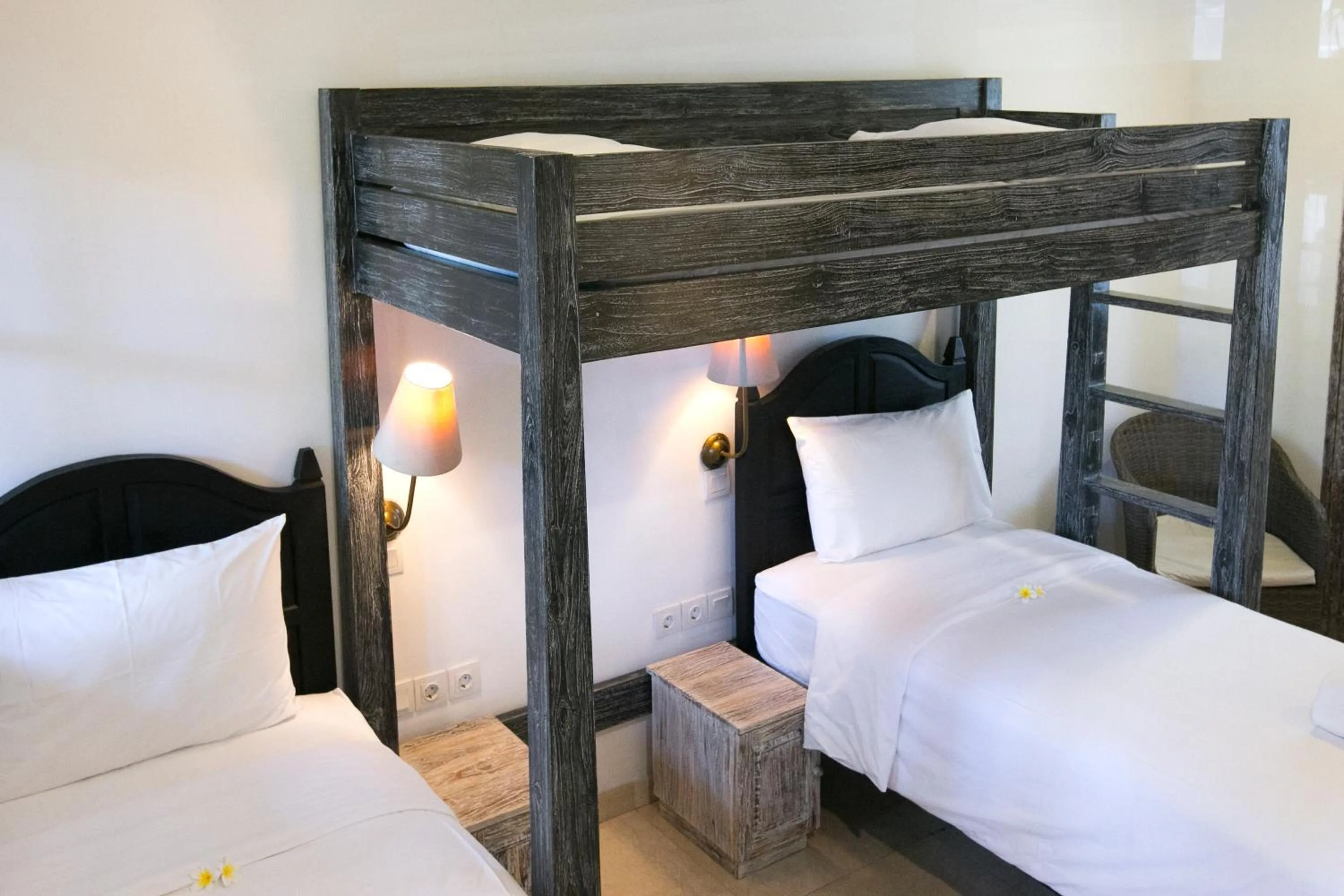 Bed in OK Divers Resort & Spa