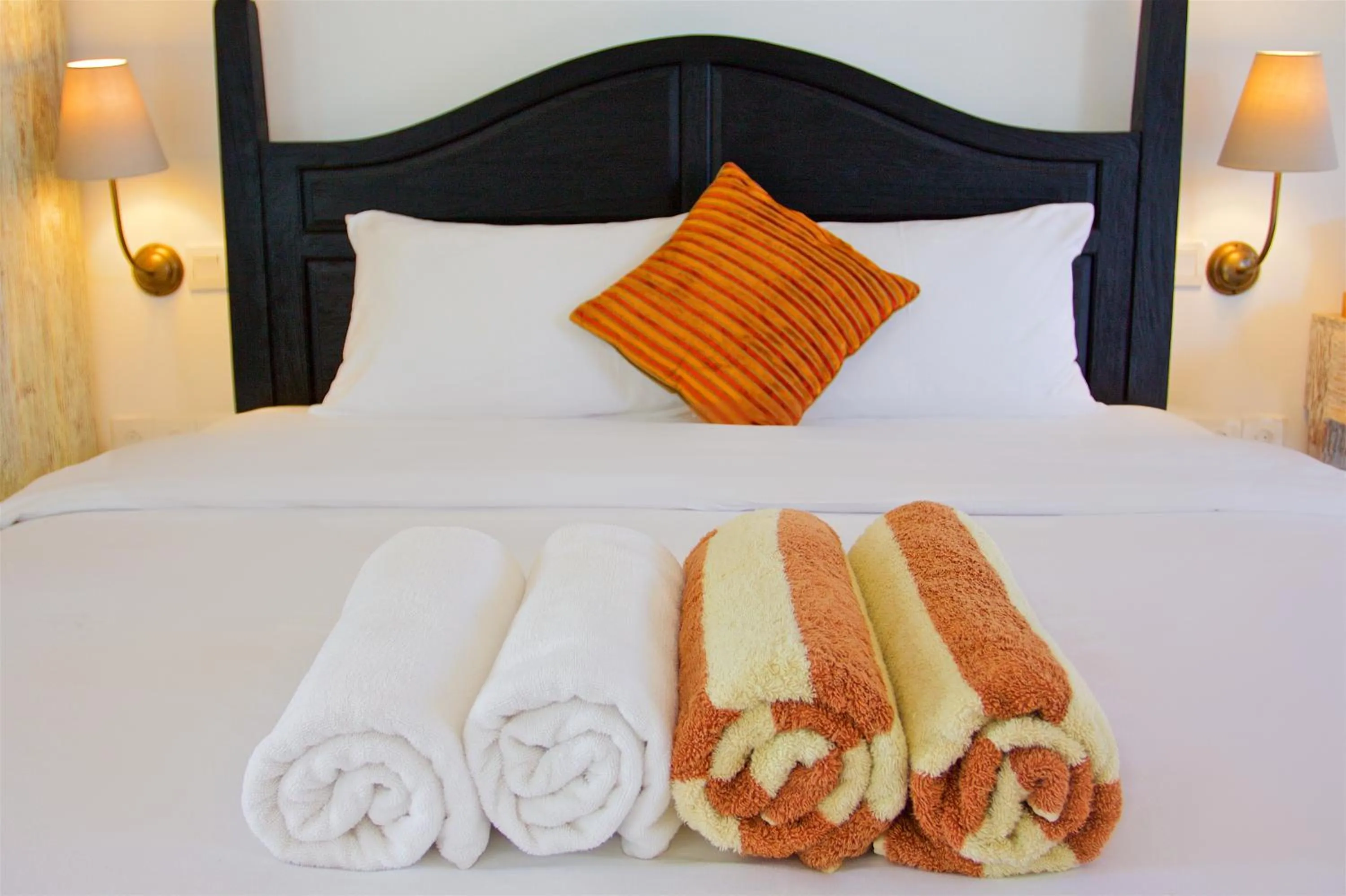 Decorative detail, Bed in OK Divers Resort & Spa