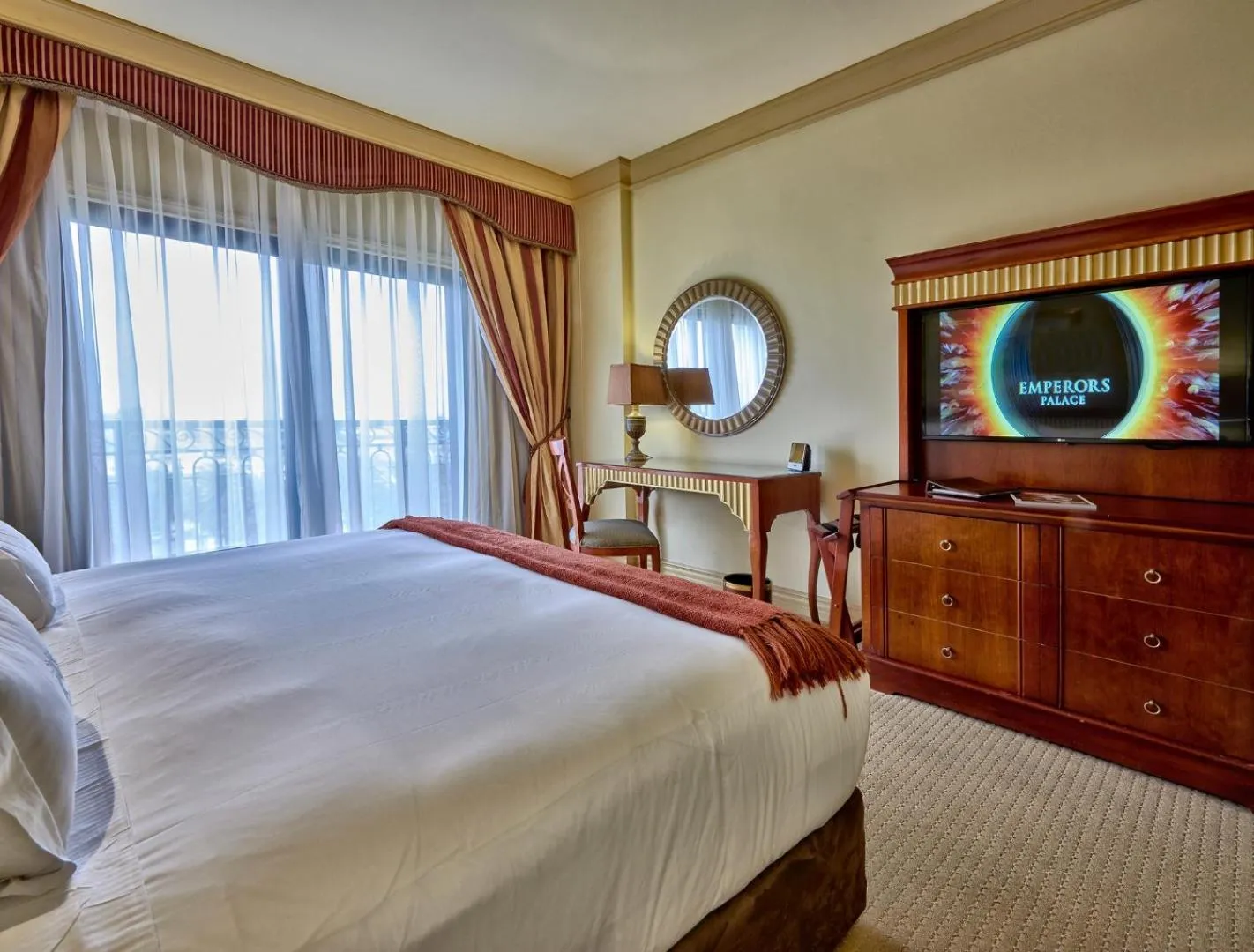 Bed in Peermont D'oreale Grande at Emperors Palace