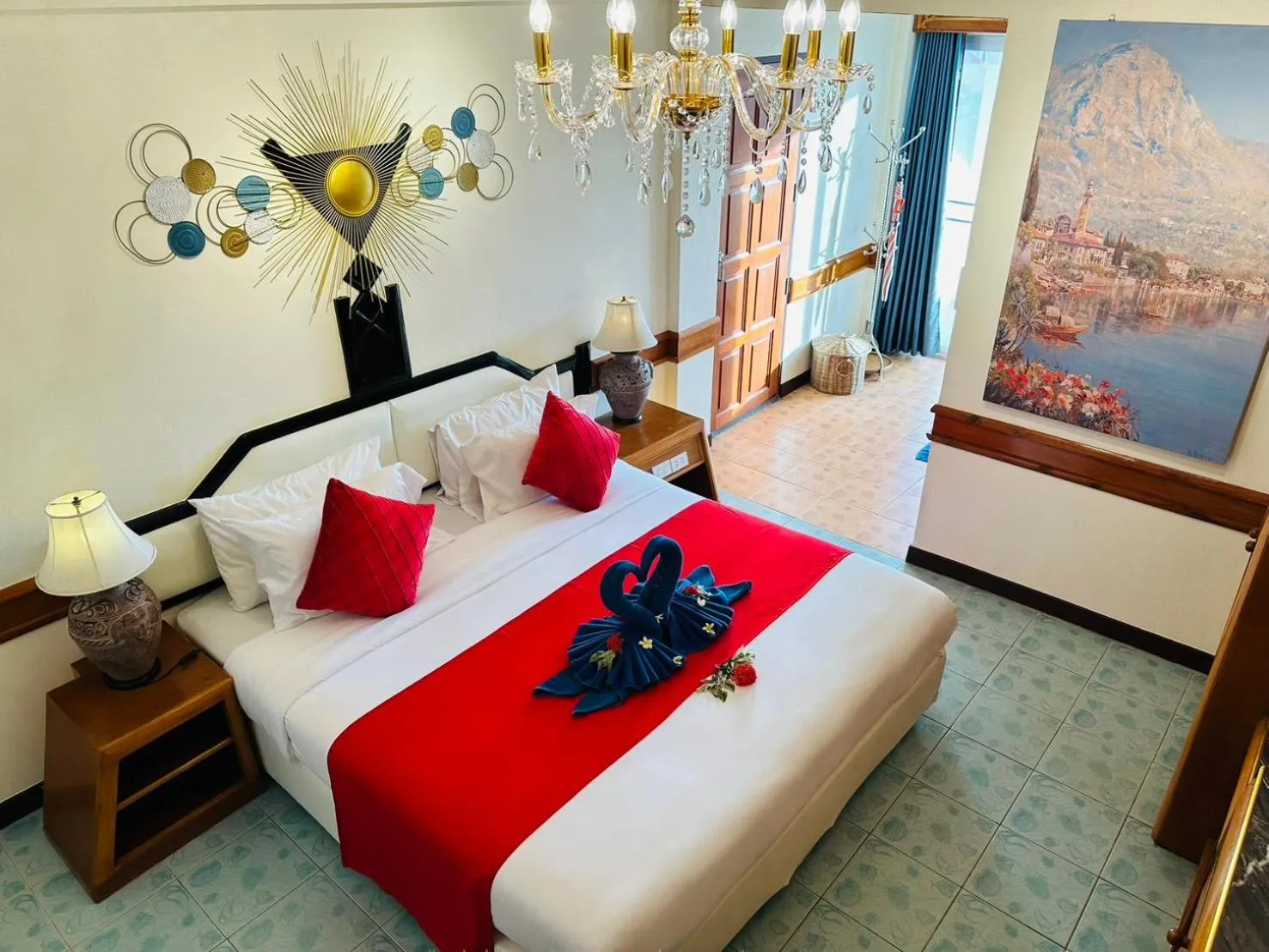 Bed in Koh Chang Resort