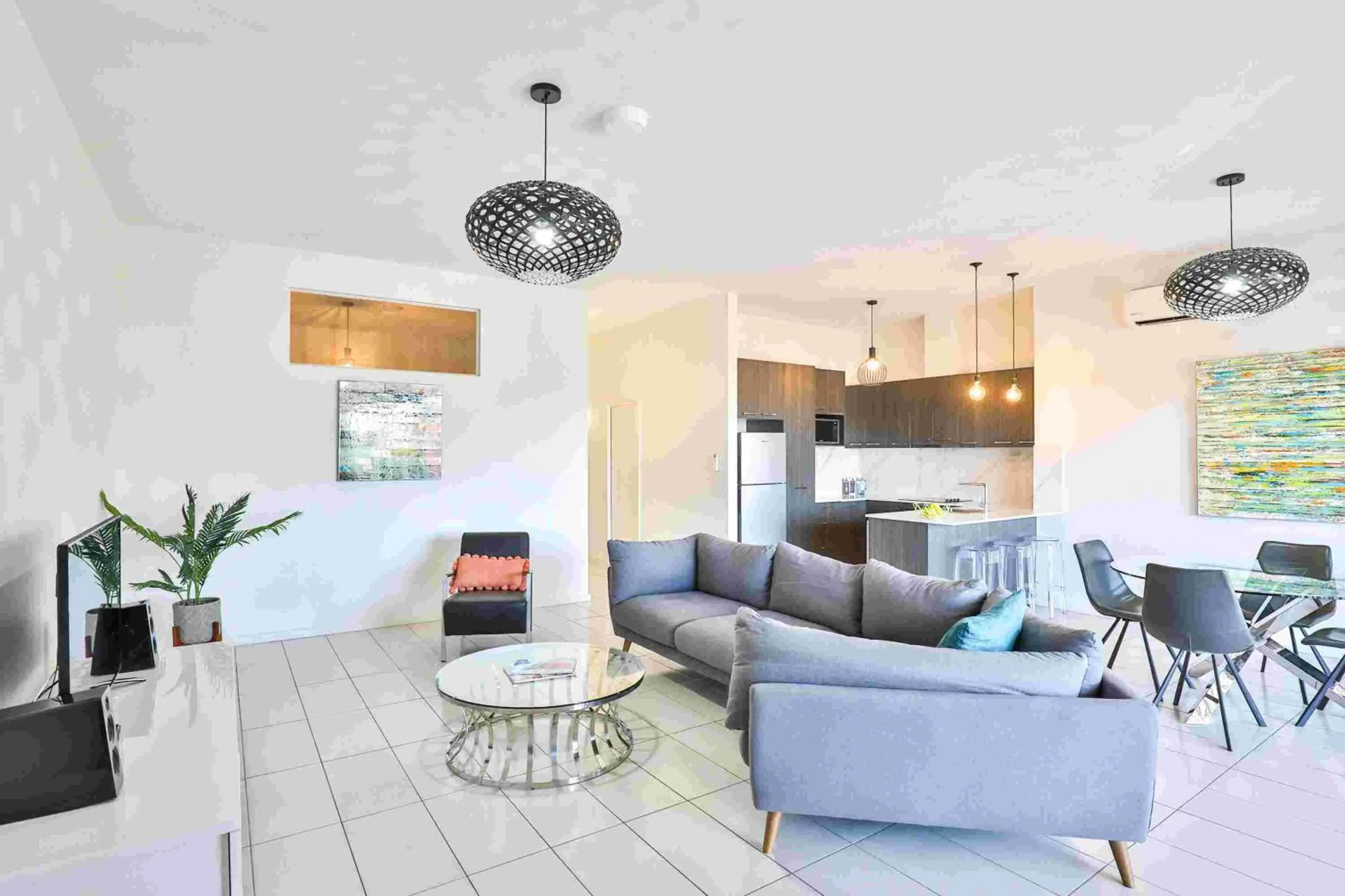 Living room in Indulge Apartments - CBD