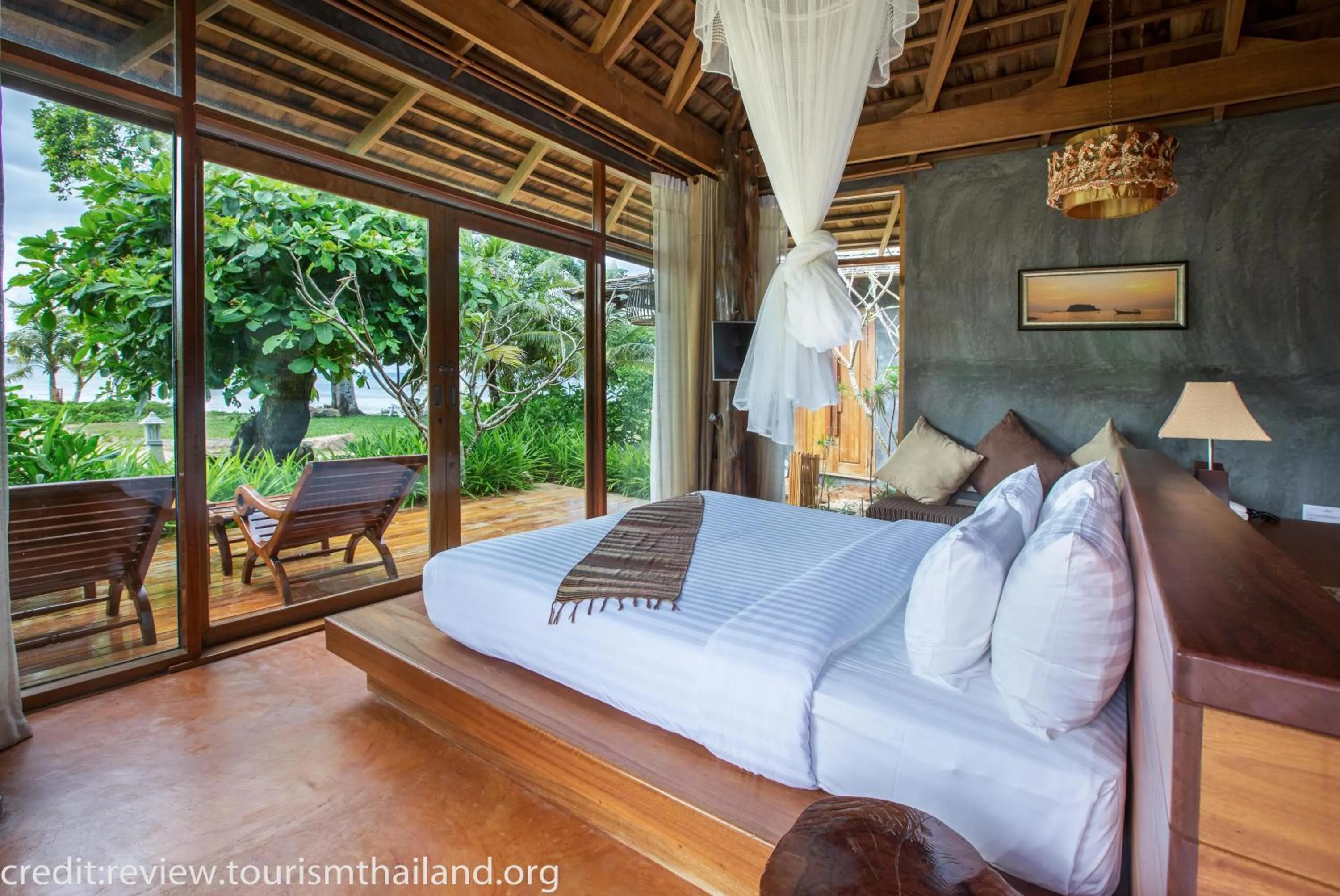 Property building, Bed in Andalay Beach Resort Koh Libong