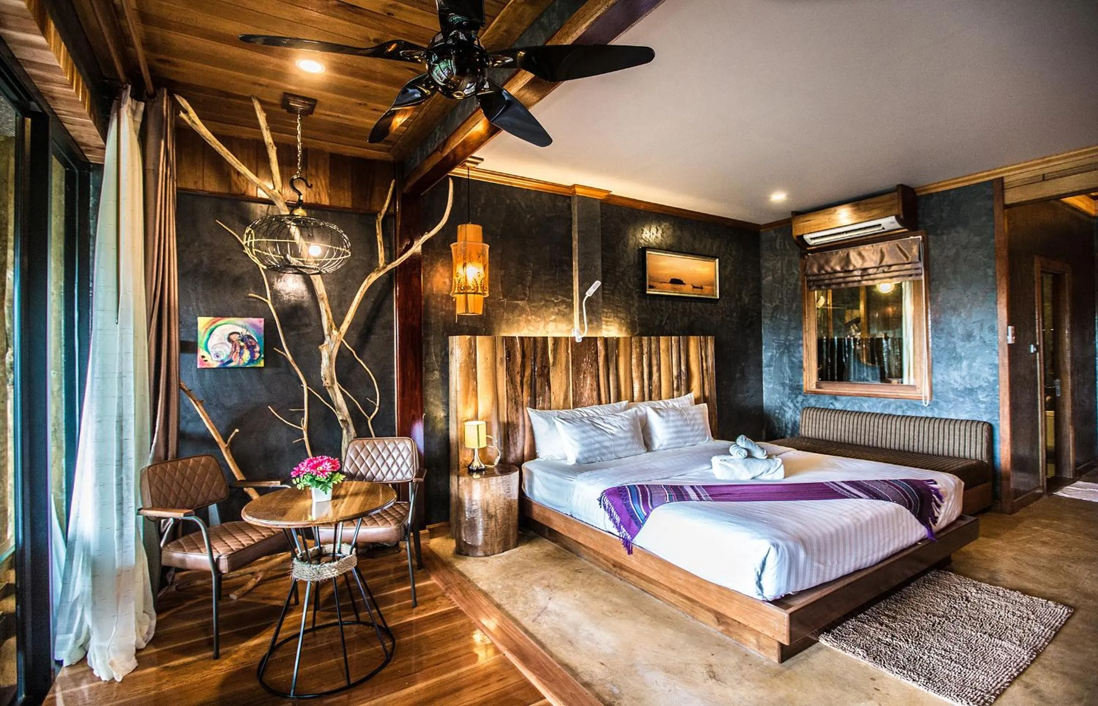 Living room, Bed in Andalay Beach Resort Koh Libong